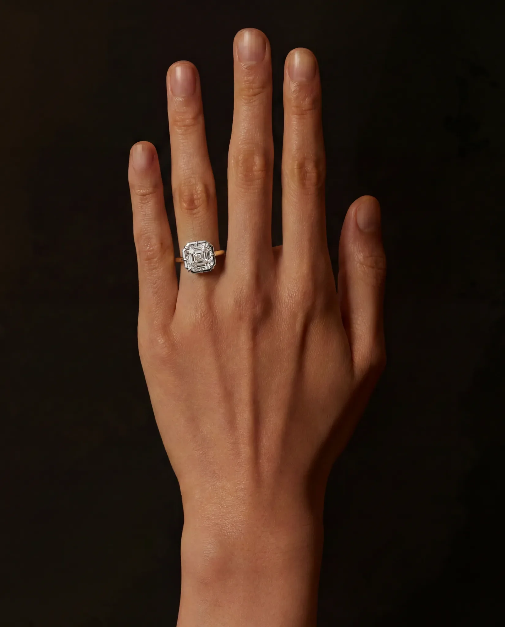 Minerva Solitaire | Asscher Diamond - Image 3
