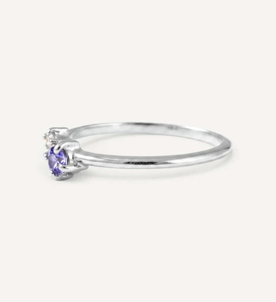 Mischa | blue sapphire & diamond - Image 4