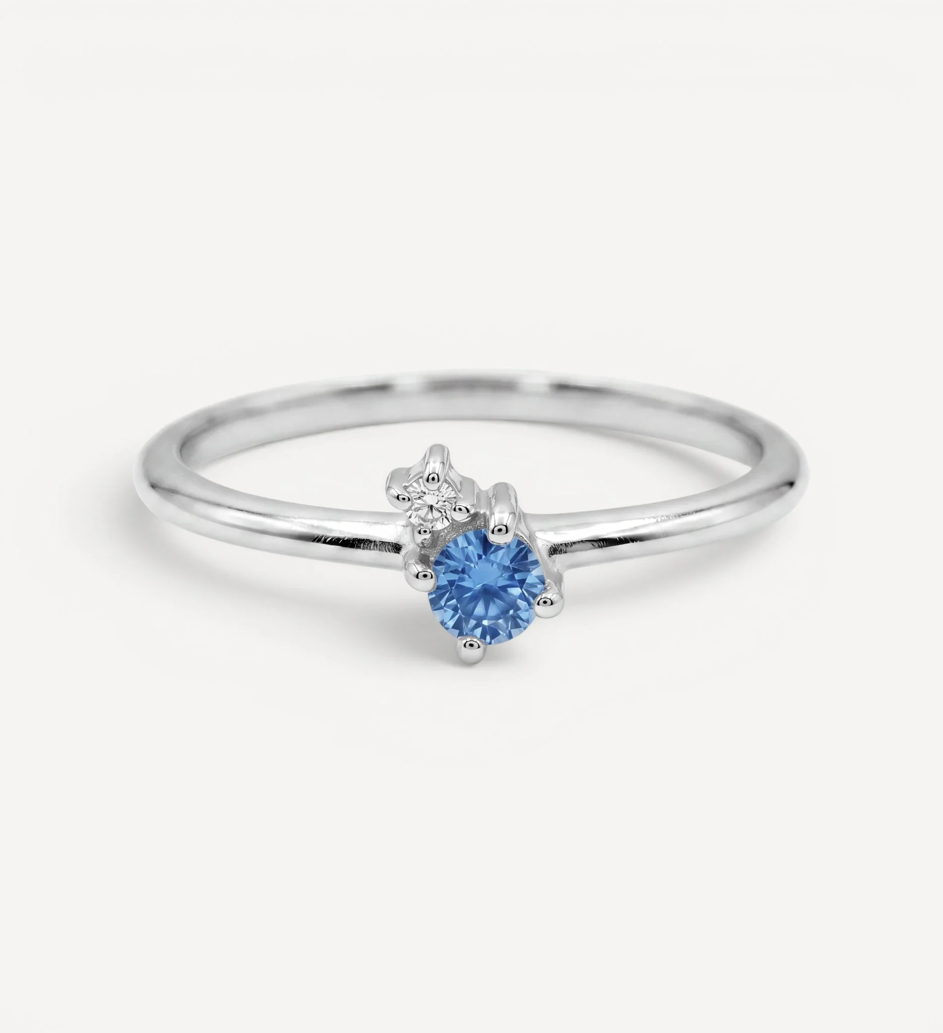 Mischa | blue sapphire & diamond - Image 6