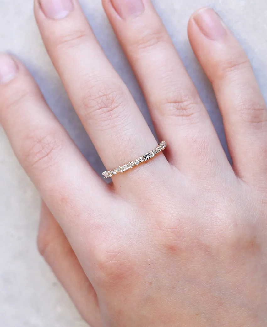 Diamond Morse Code Ring | LUV U - Image 2