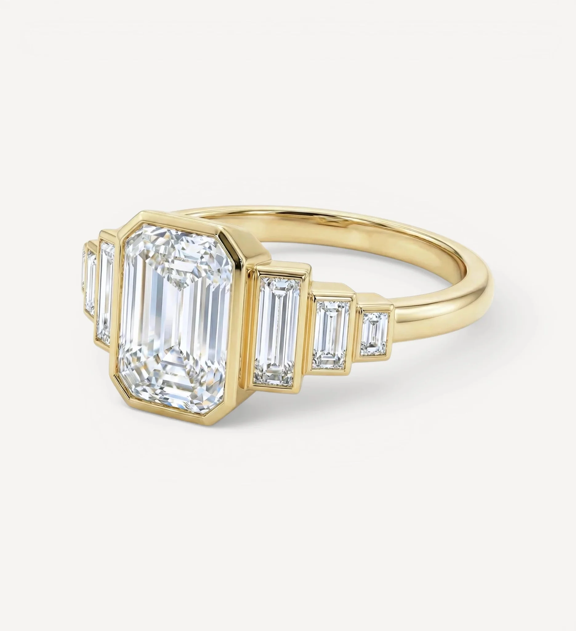 Nola Ring | Emerald Diamond - Image 3