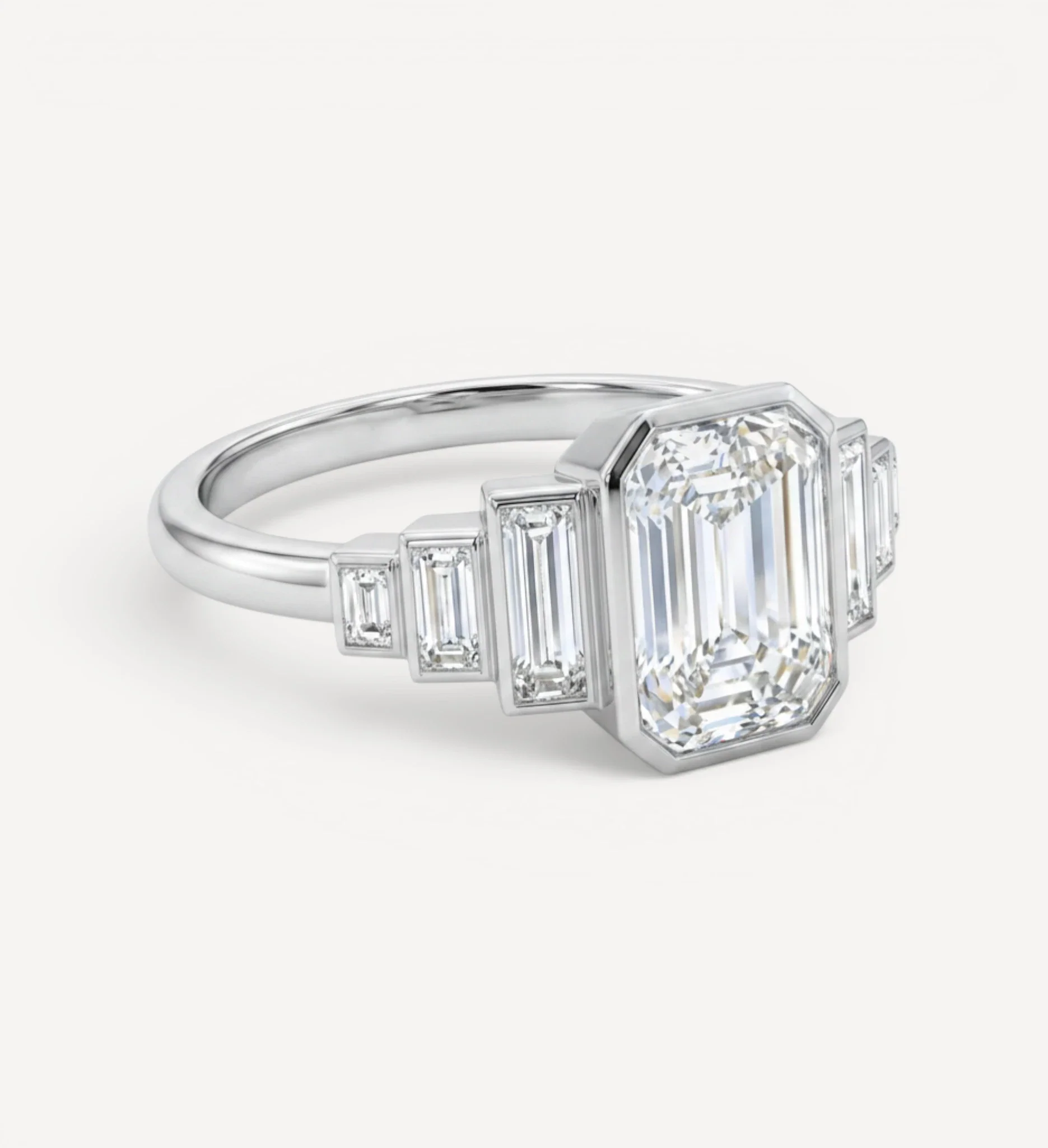 Nola Ring | Emerald Diamond - Image 5