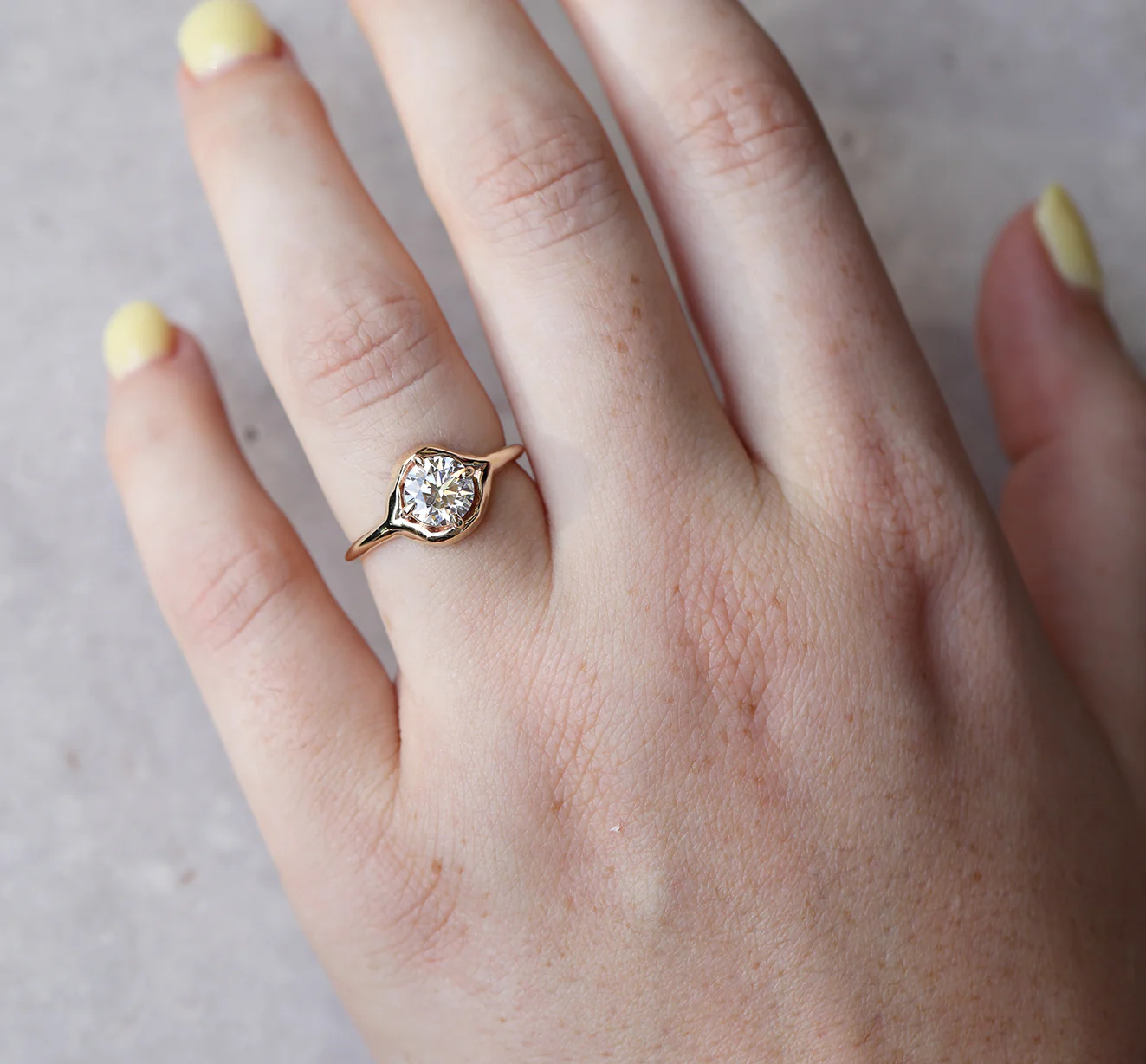 Organic Solitaire | round diamond - Image 3