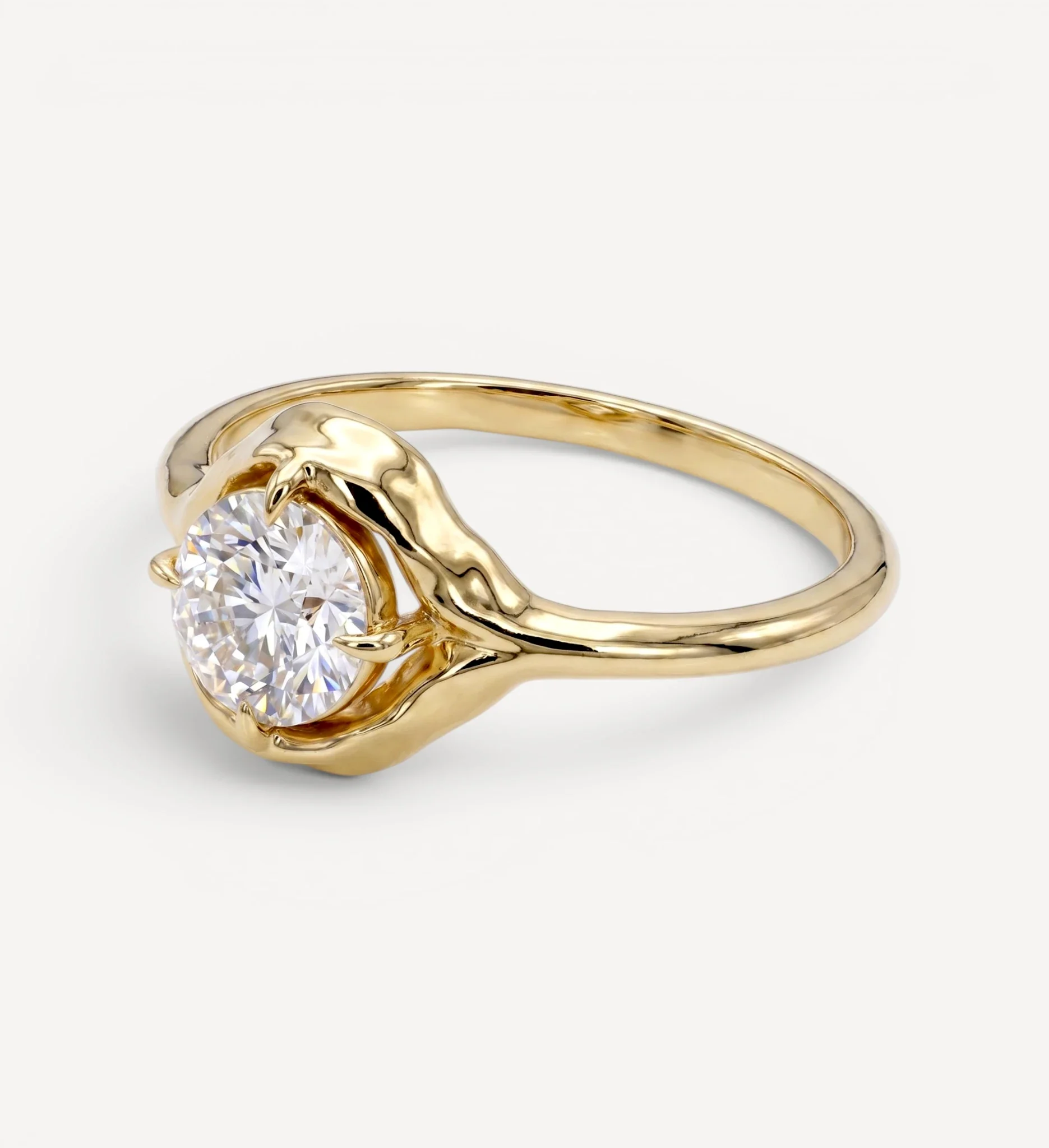 Organic Solitaire | round diamond - Image 4
