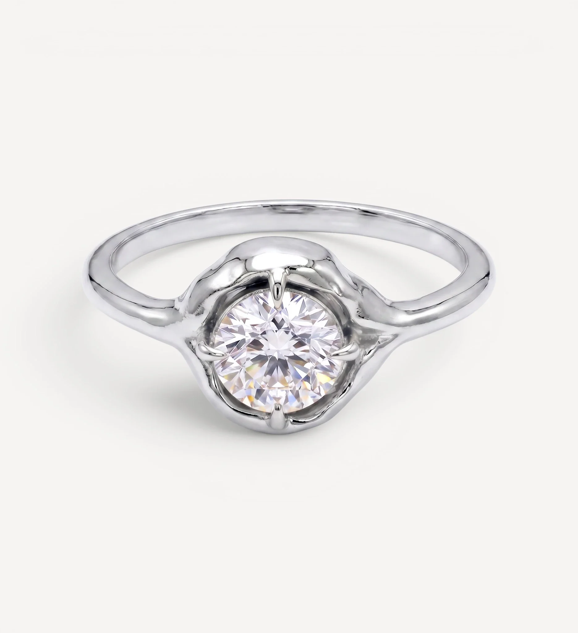 Organic Solitaire | round diamond - Image 5