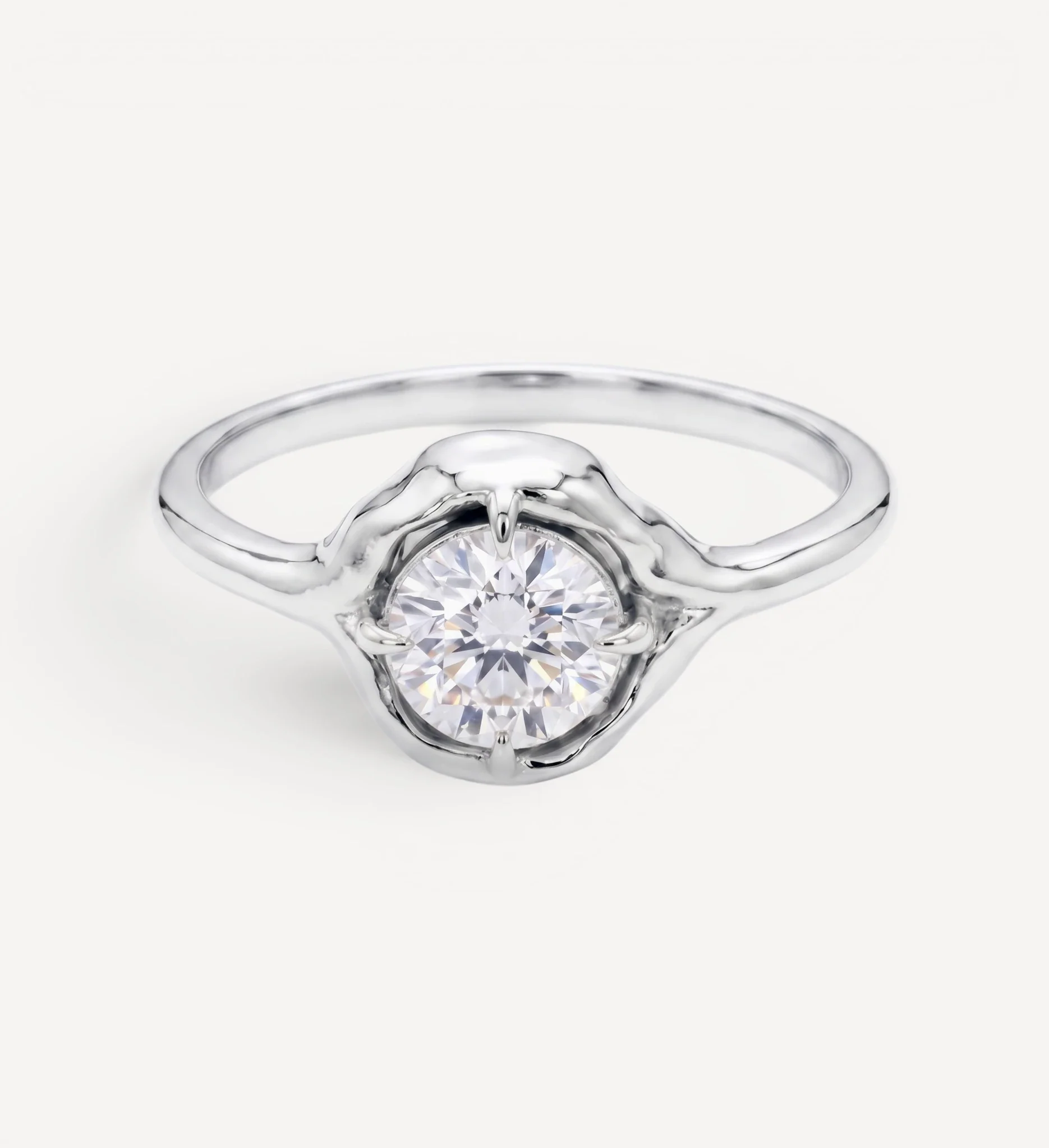 Organic Solitaire | round diamond - Image 7