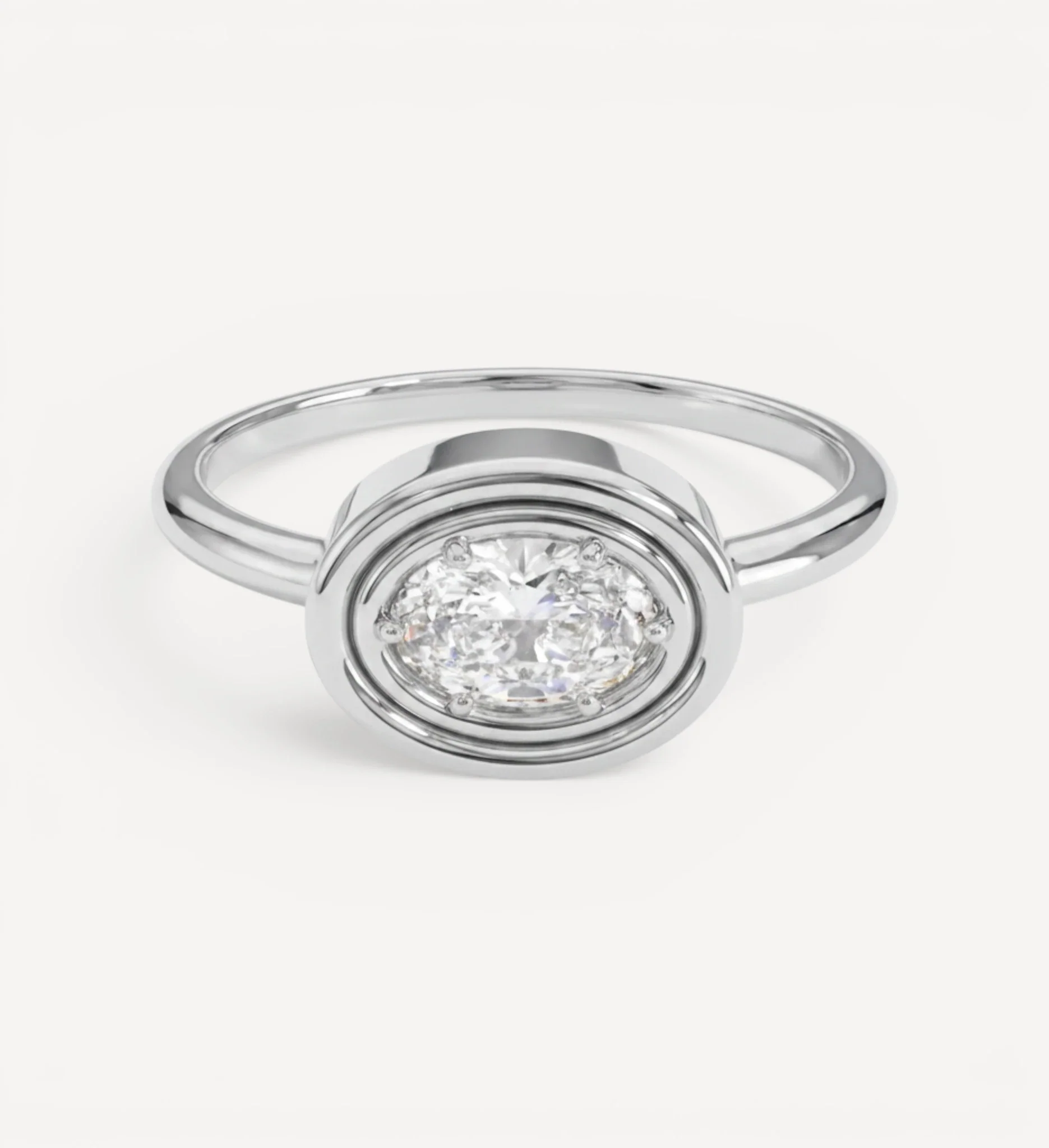 Flow Ring | Oval Diamond - Image 6