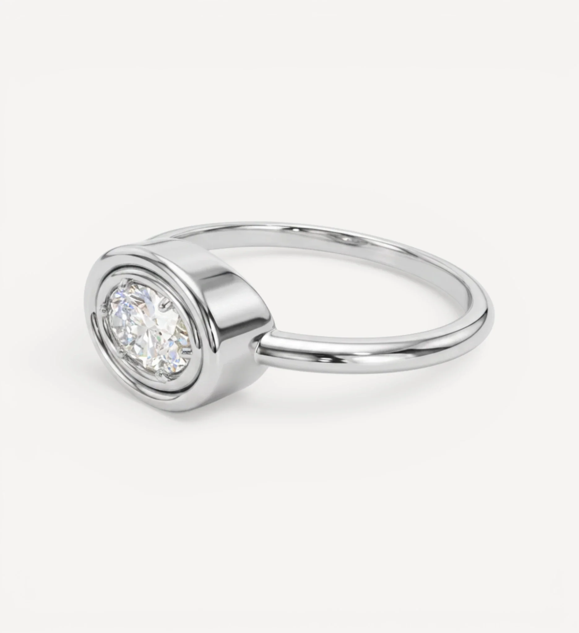 Flow Ring | Oval Diamond - Image 7