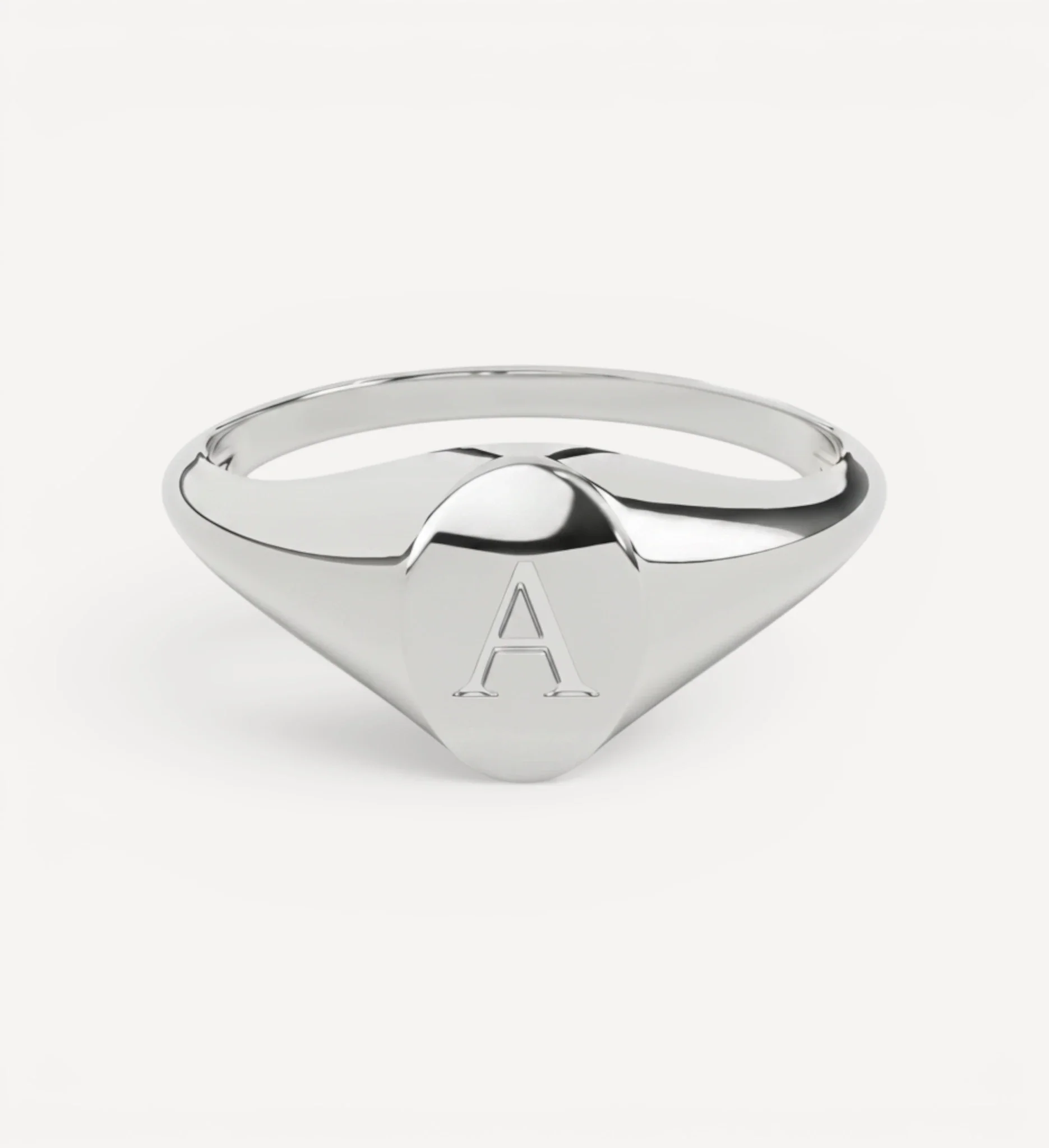Oval Signet | Engraved Initial - Image 5