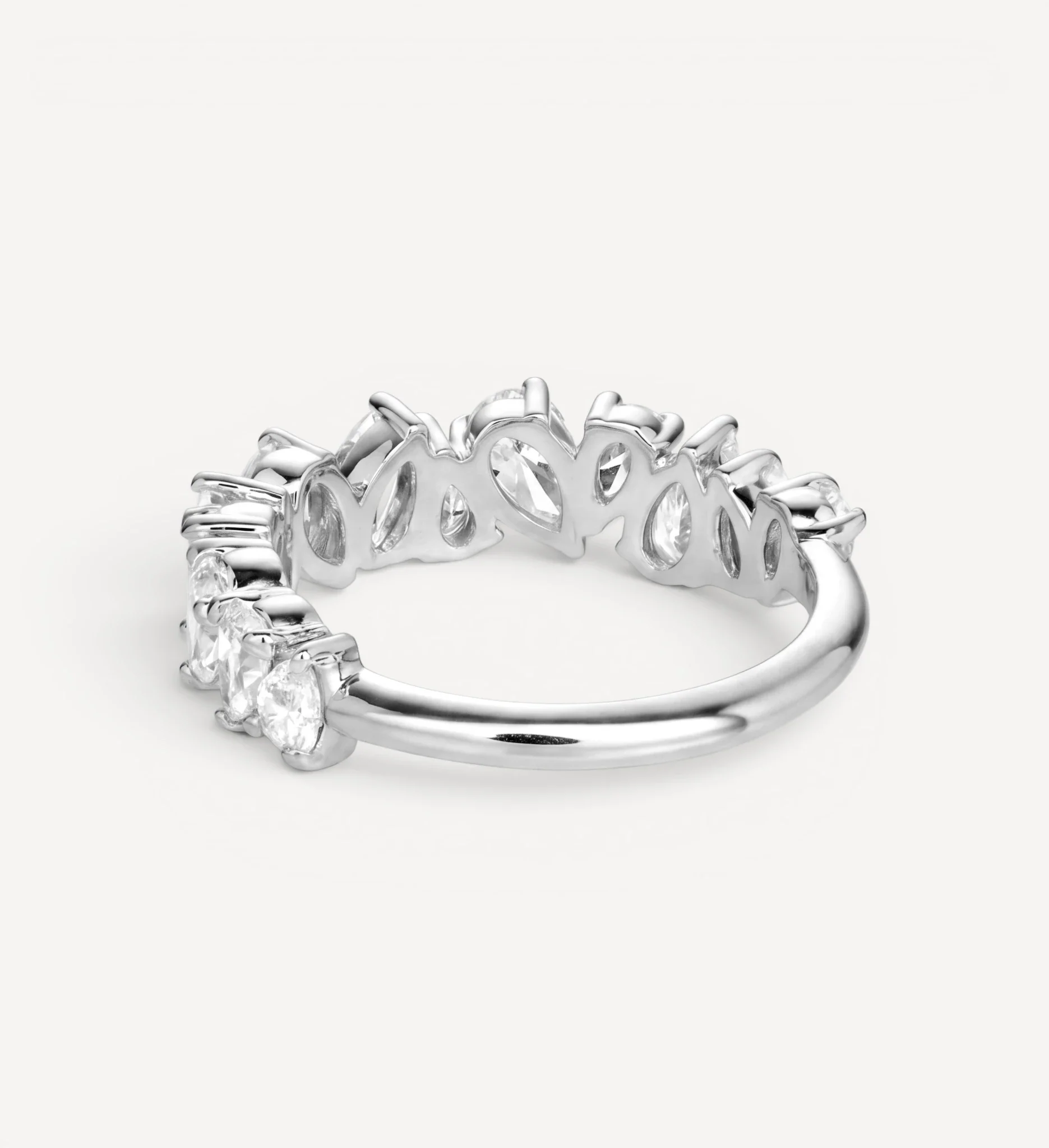 Pear Cluster Eternity ring | diamond - Image 9