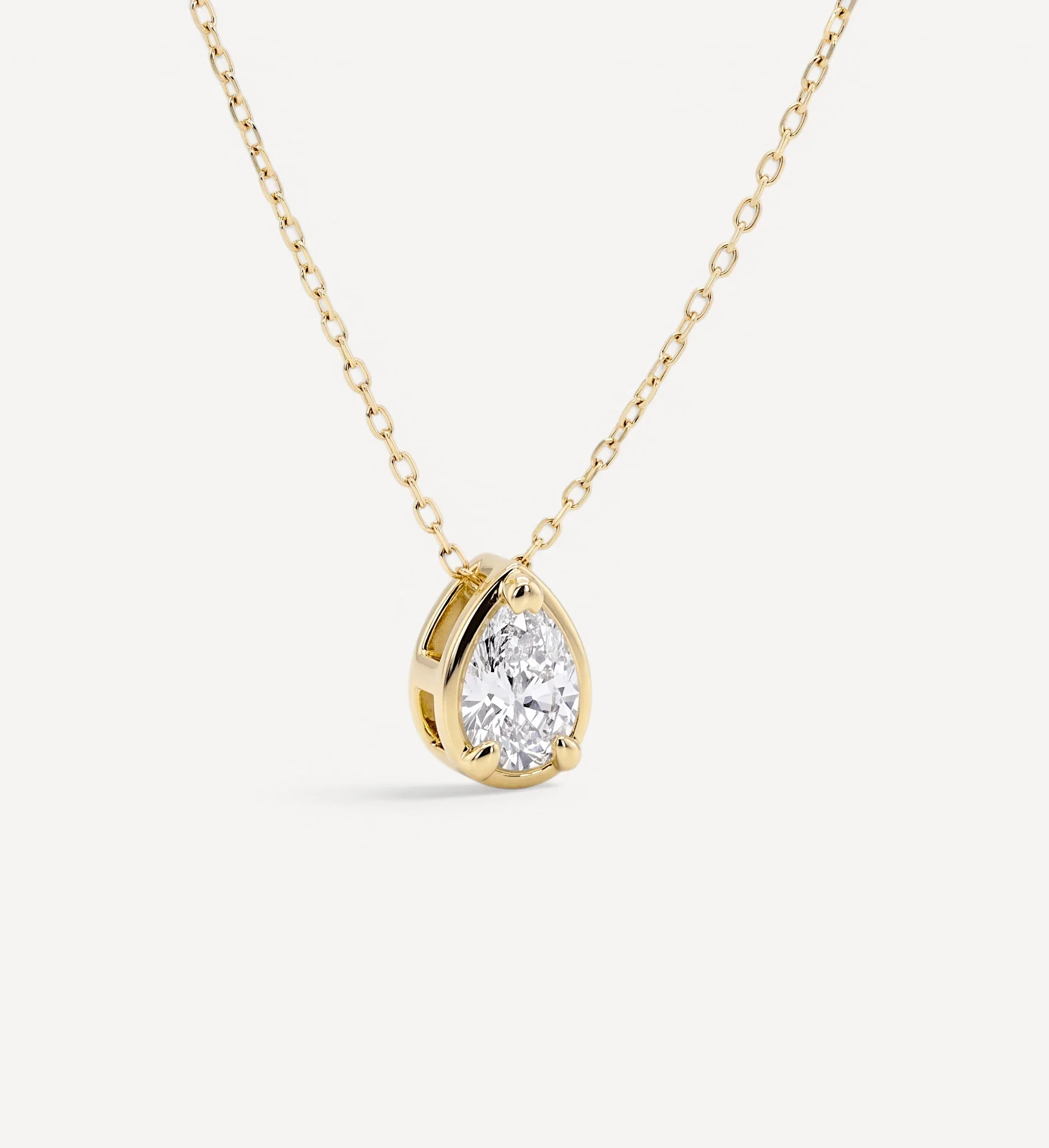Pear Slider Necklace | Large Diamond - Image 3