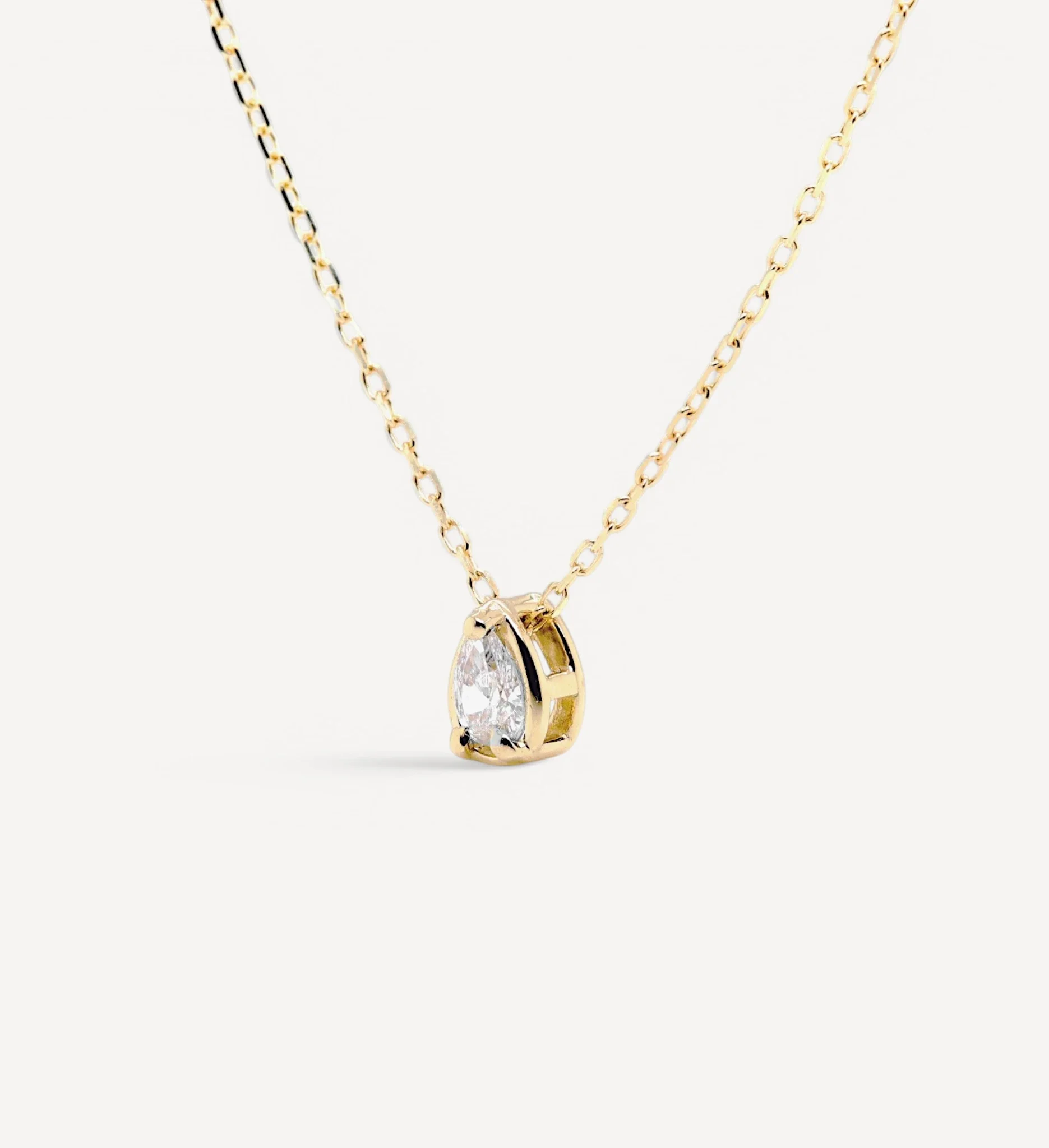 Pear Slider Necklace | Medium Diamond - Image 4