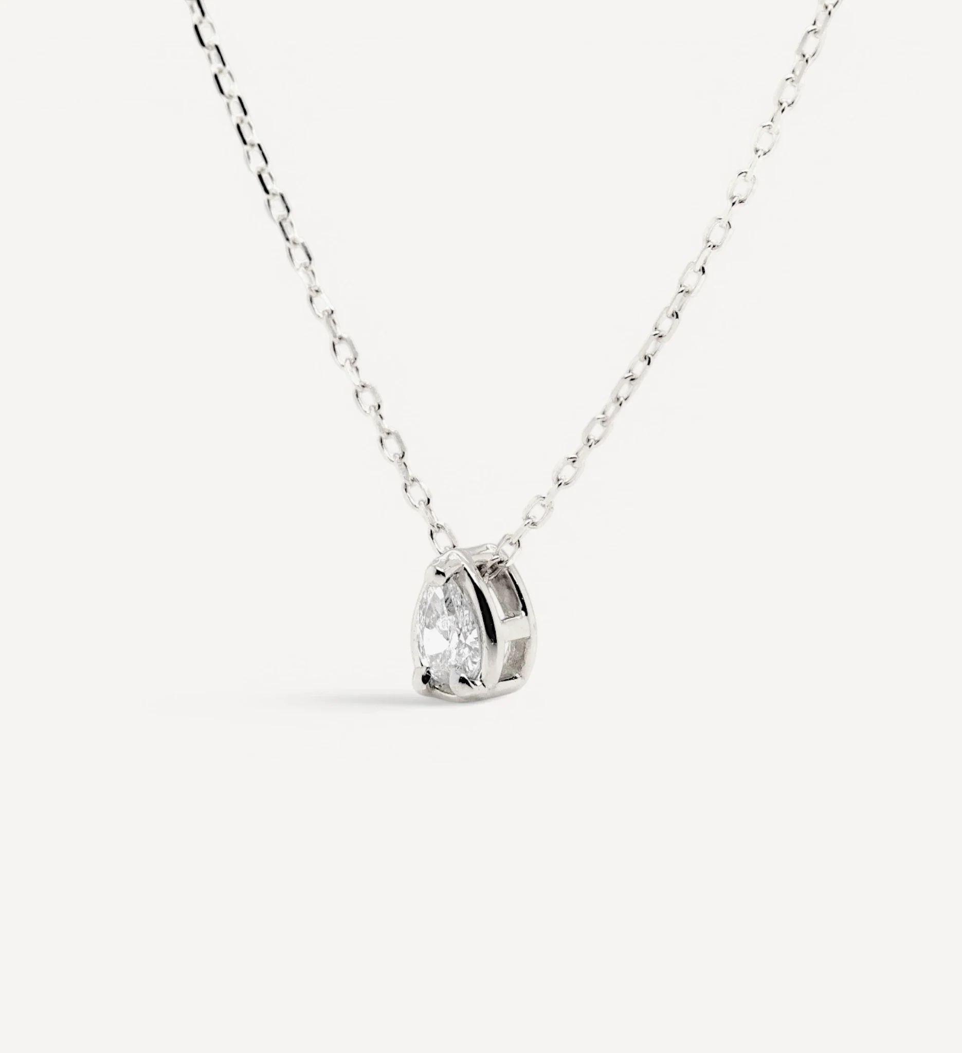 Pear Slider Necklace | Medium Diamond - Image 6