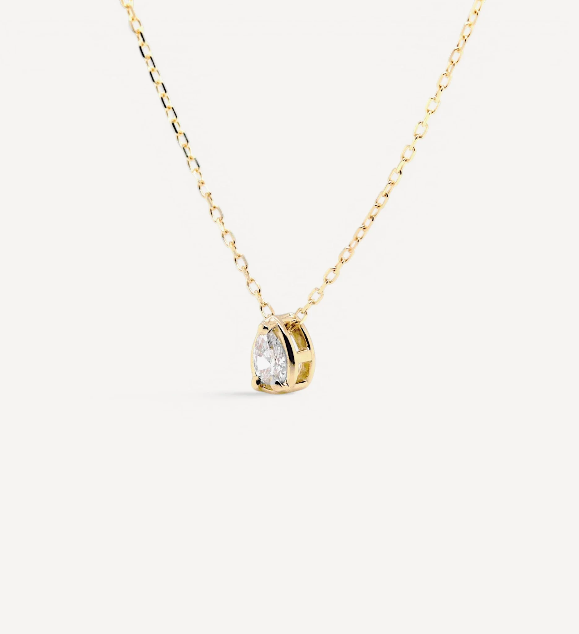 Pear Slider Necklace | Small Diamond - Image 3