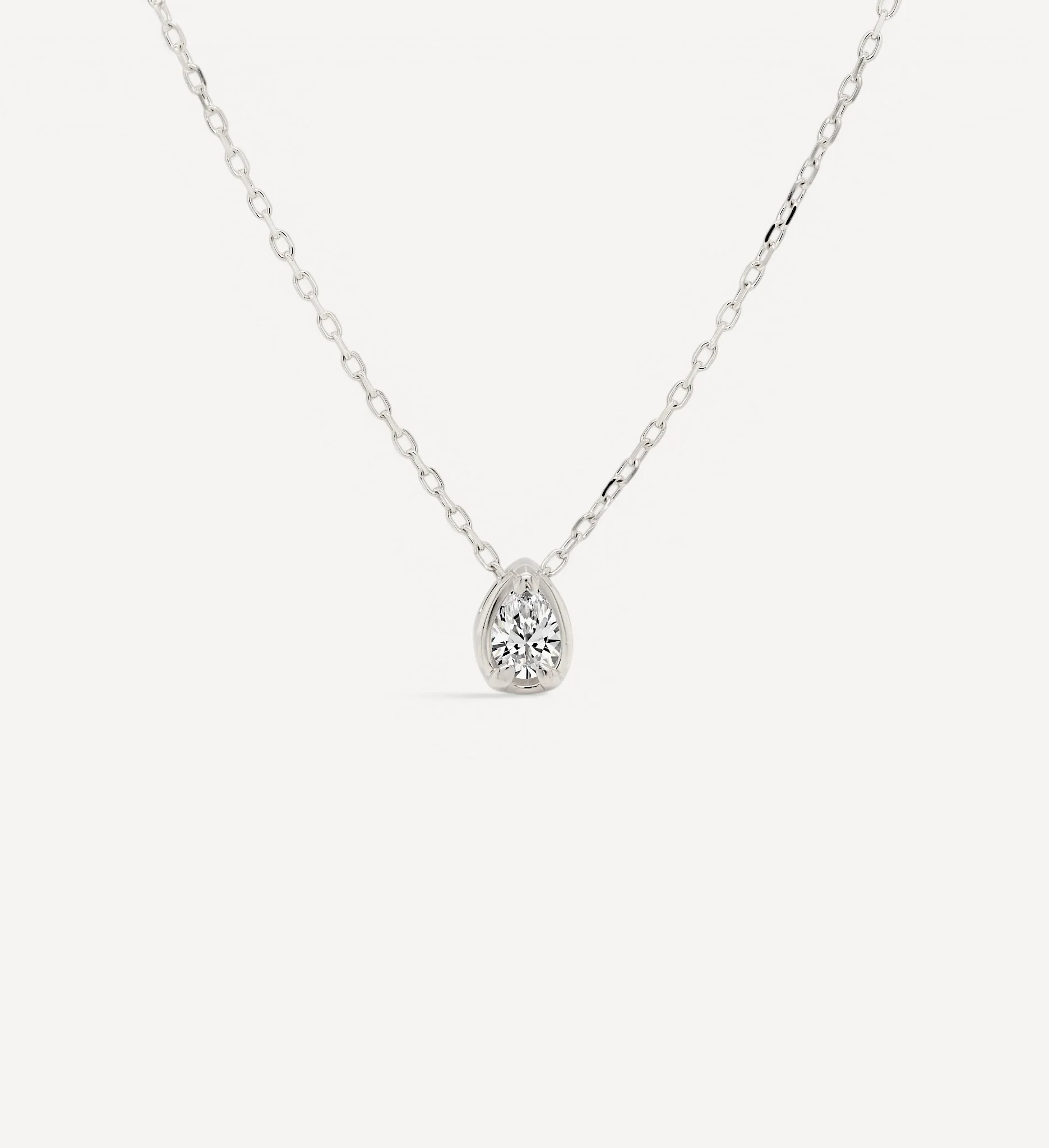 Pear Slider Necklace | Small Diamond - Image 4