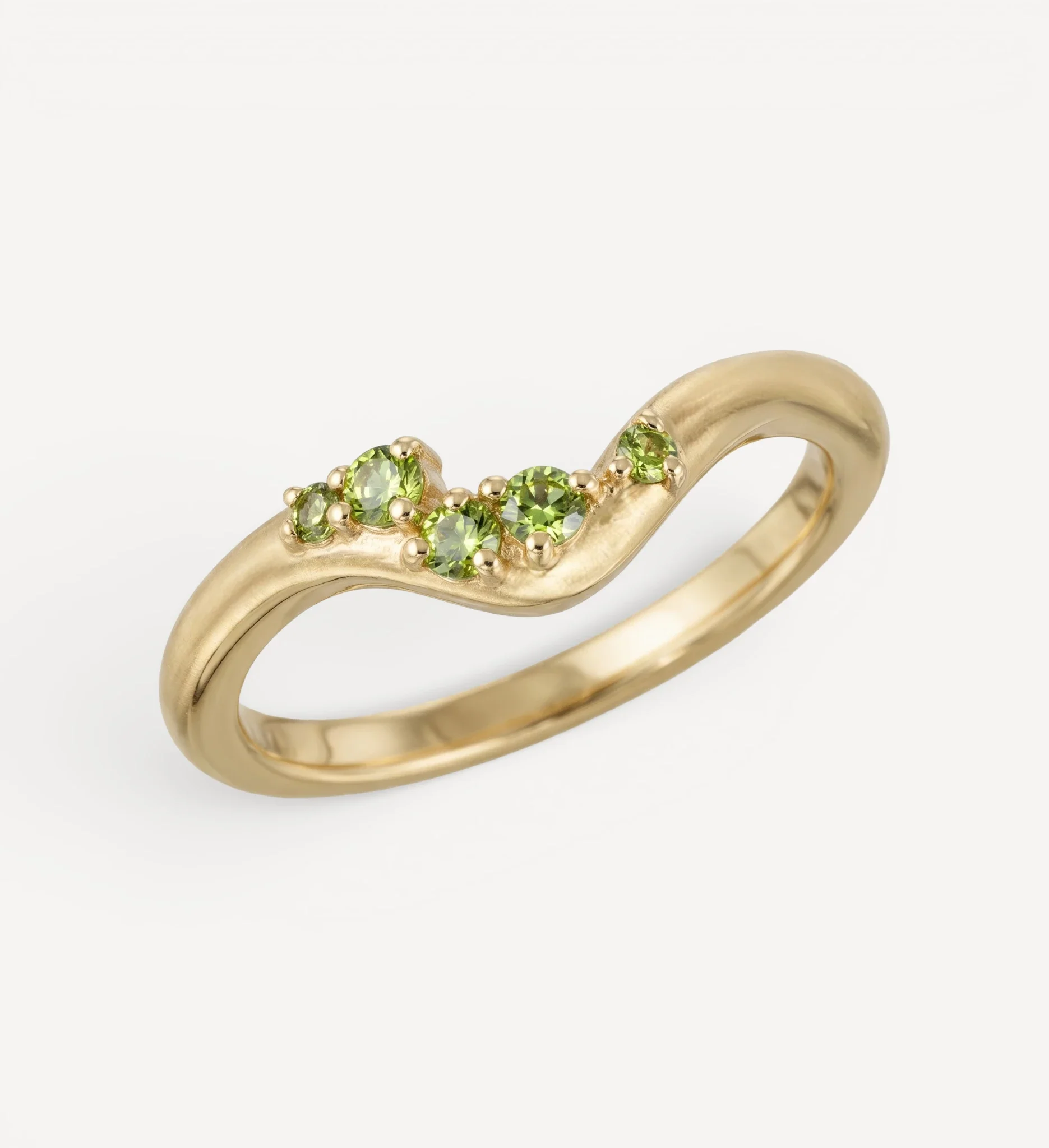 Poe Ring | green diamonds - Image 4