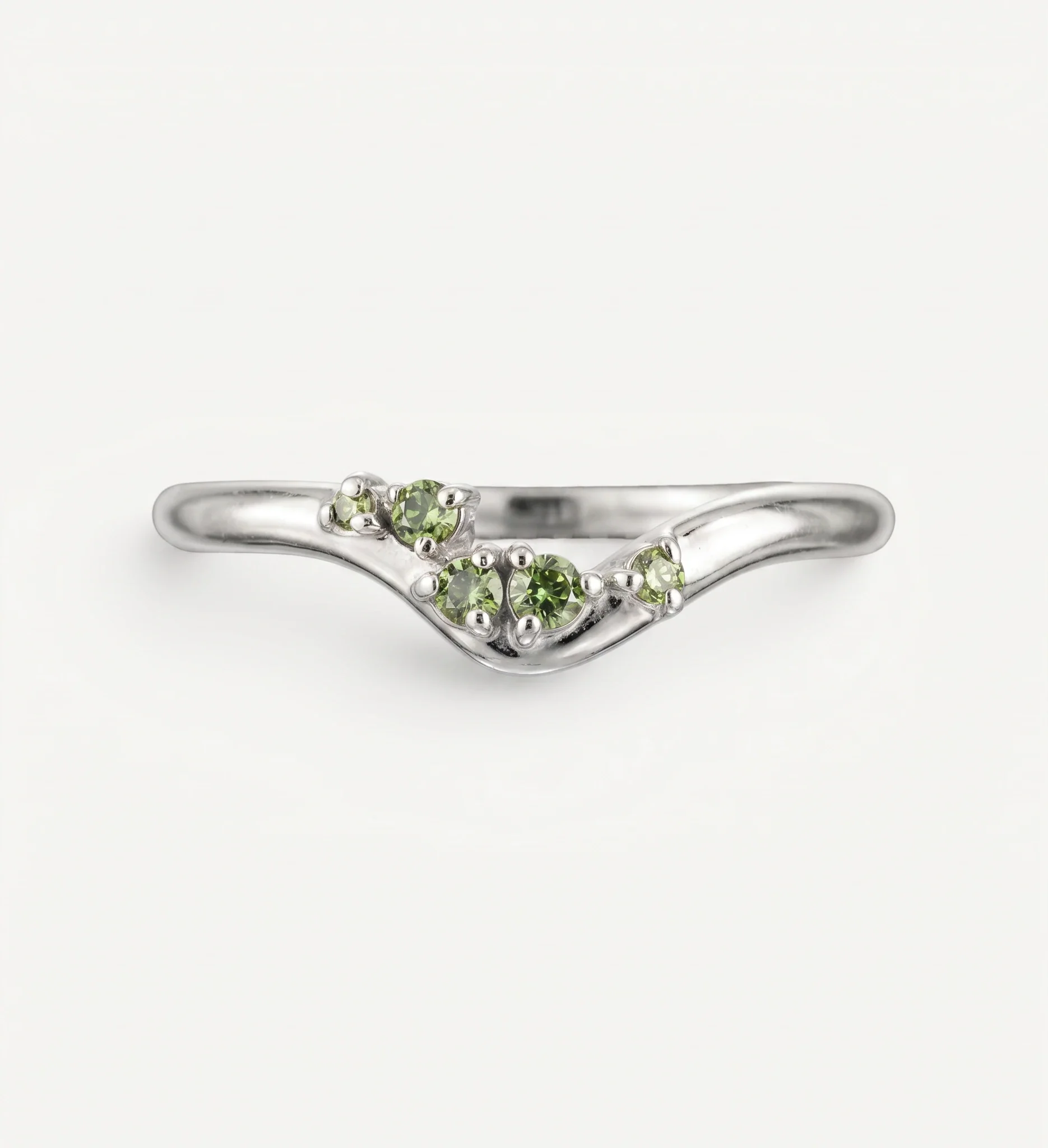 Poe Ring | green diamonds - Image 6