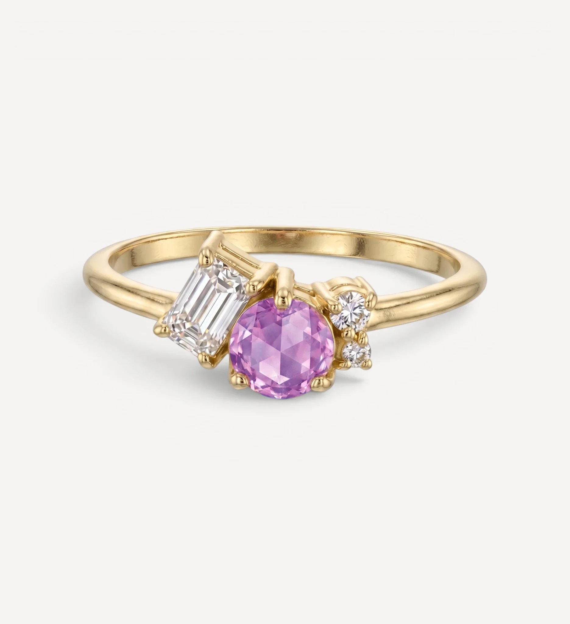 Rosa Cluster Ring | sapphire & diamond - Image 9