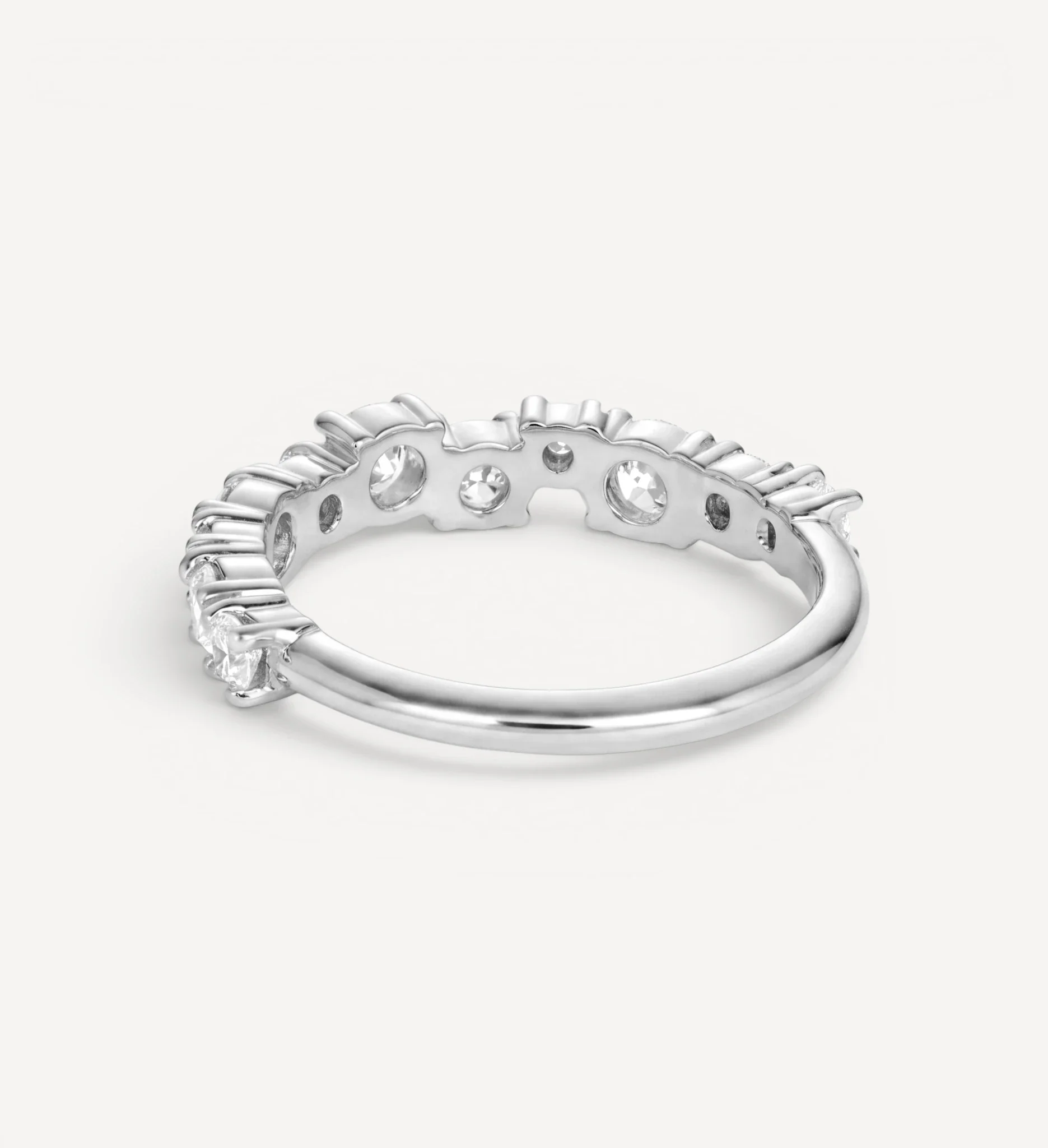 Round Cluster Eternity ring | diamond - Image 7