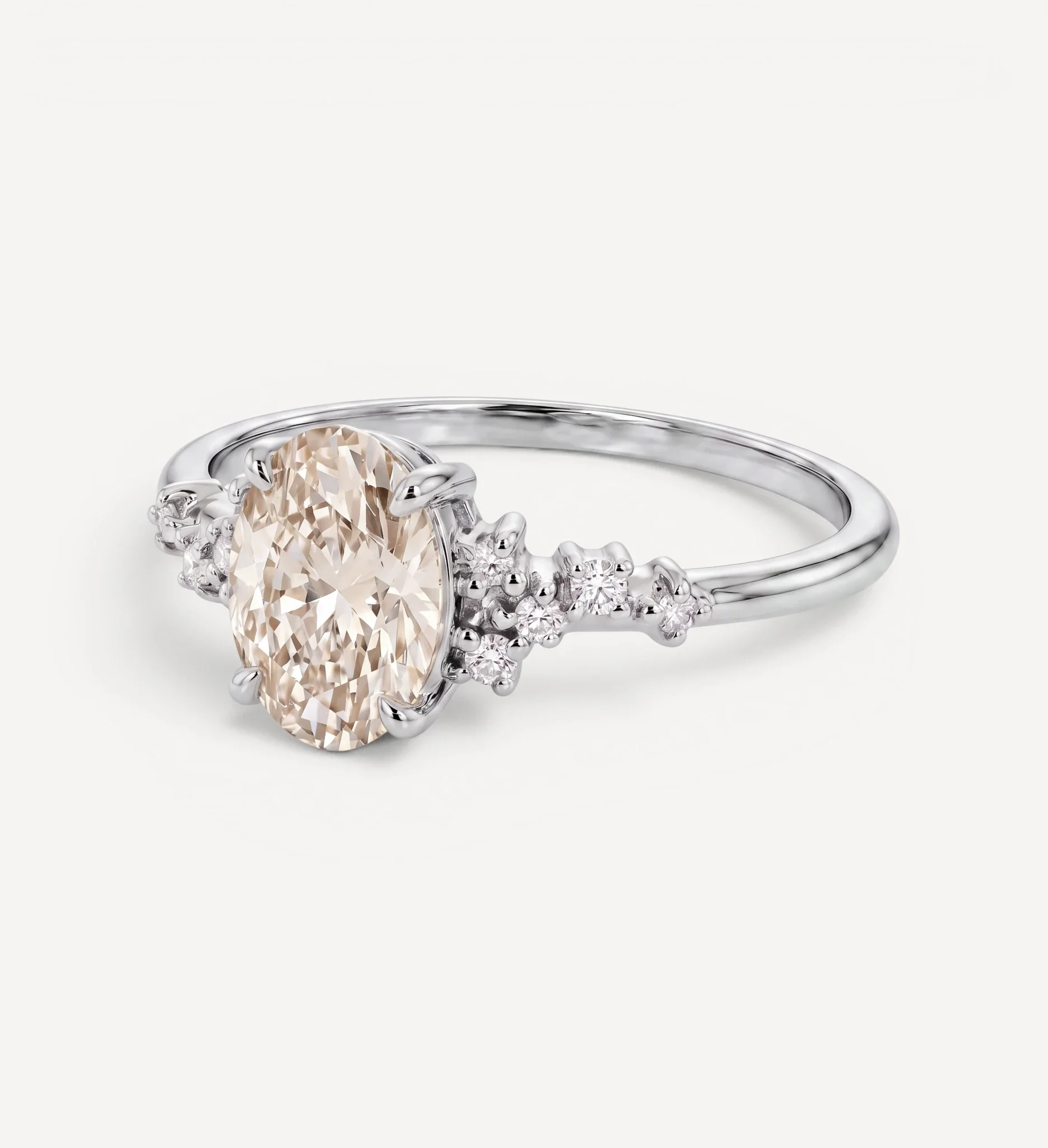 Sienna ring | oval champagne diamond - Image 7