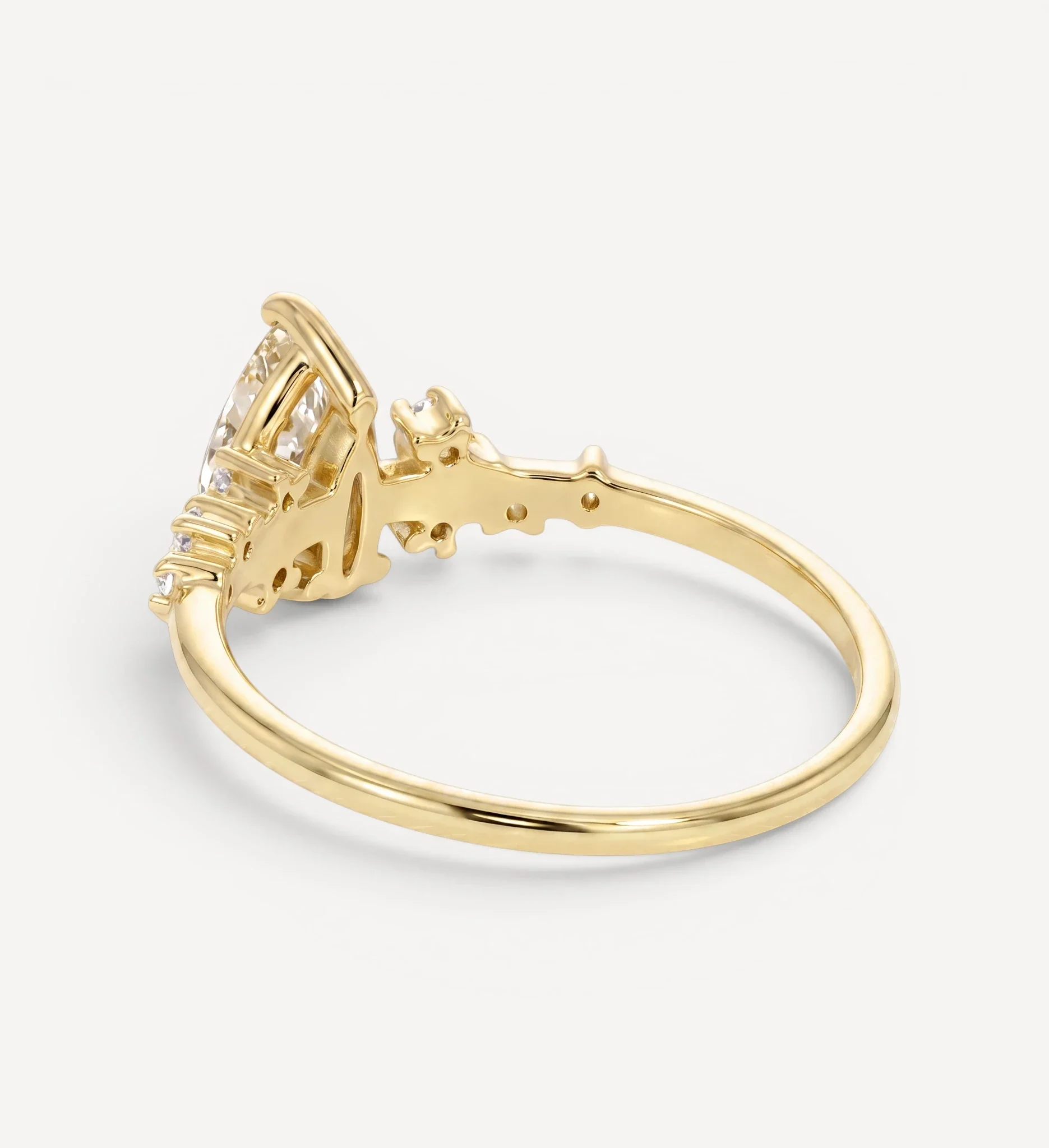 Sienna ring | pear champagne diamond - Image 4