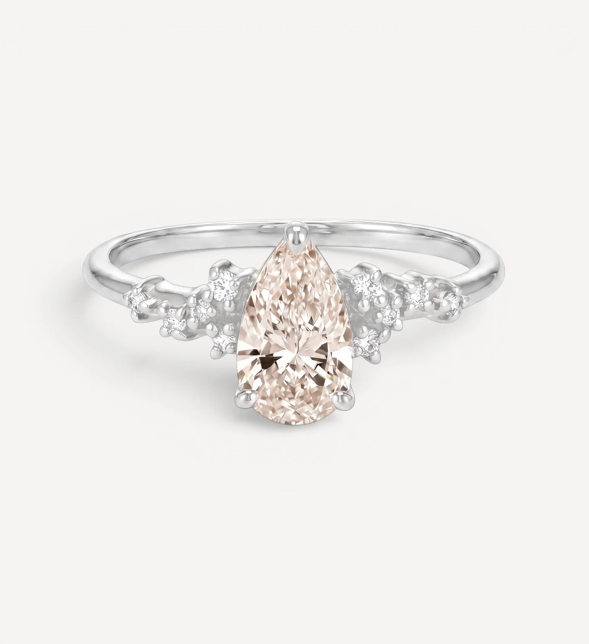 Sienna ring | pear champagne diamond - Image 5