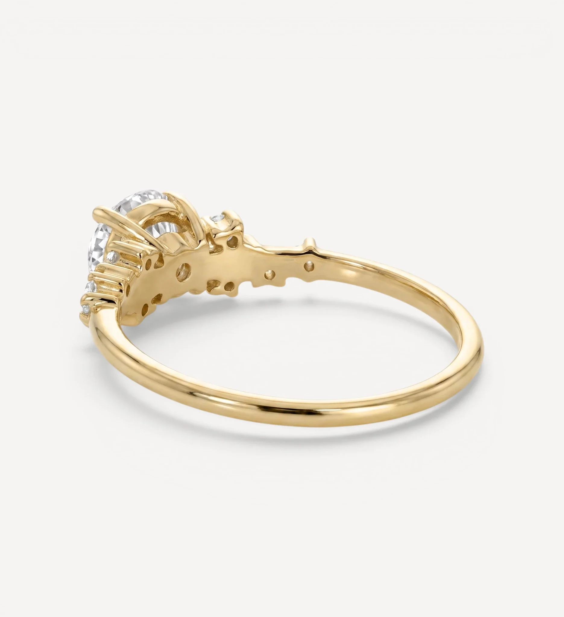 Sienna ring | round champagne diamond - Image 5