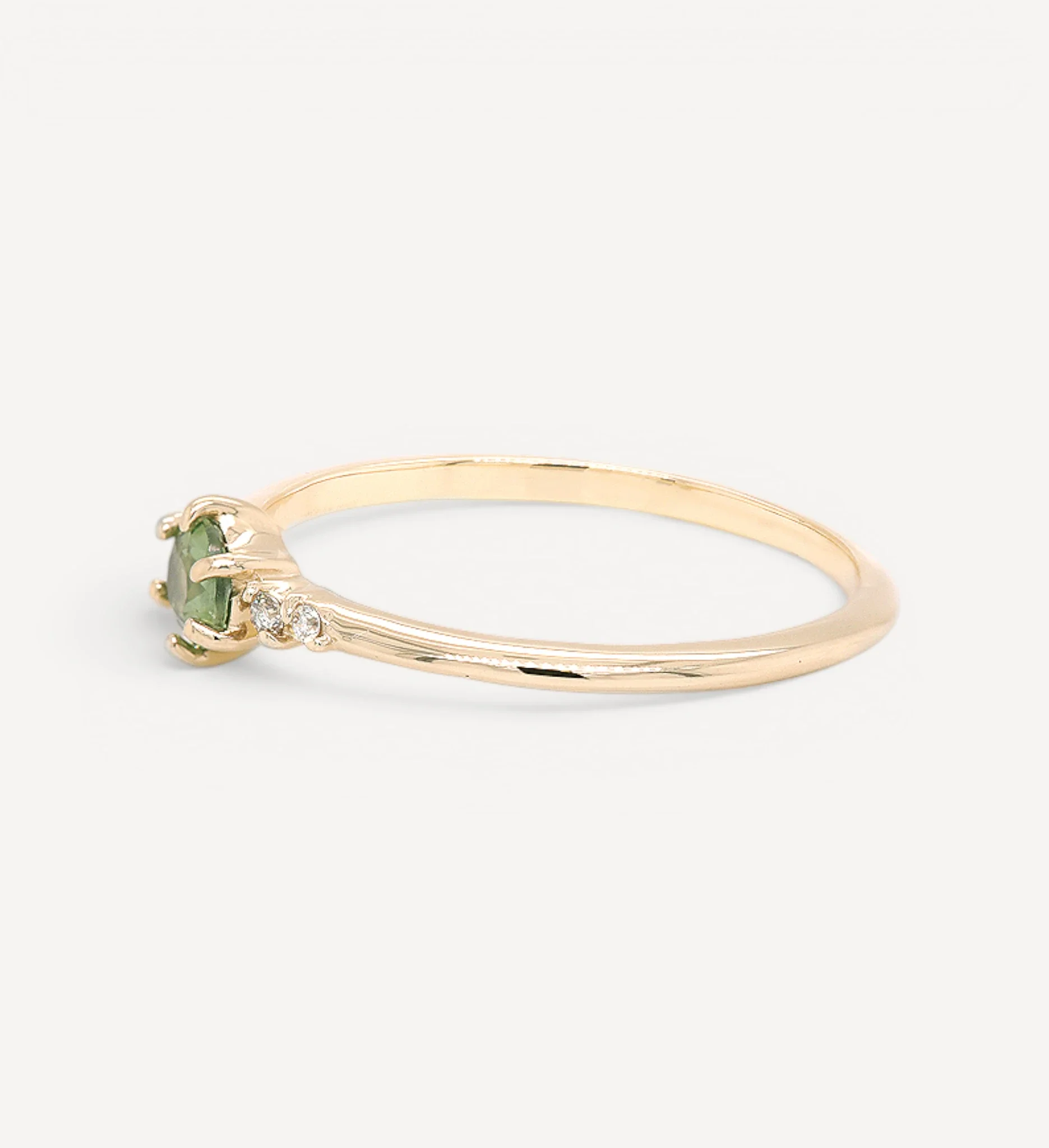 Thea | green sapphire & diamonds - Image 3