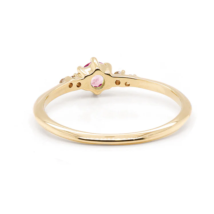 Thea | pink sapphire & diamonds - Image 5