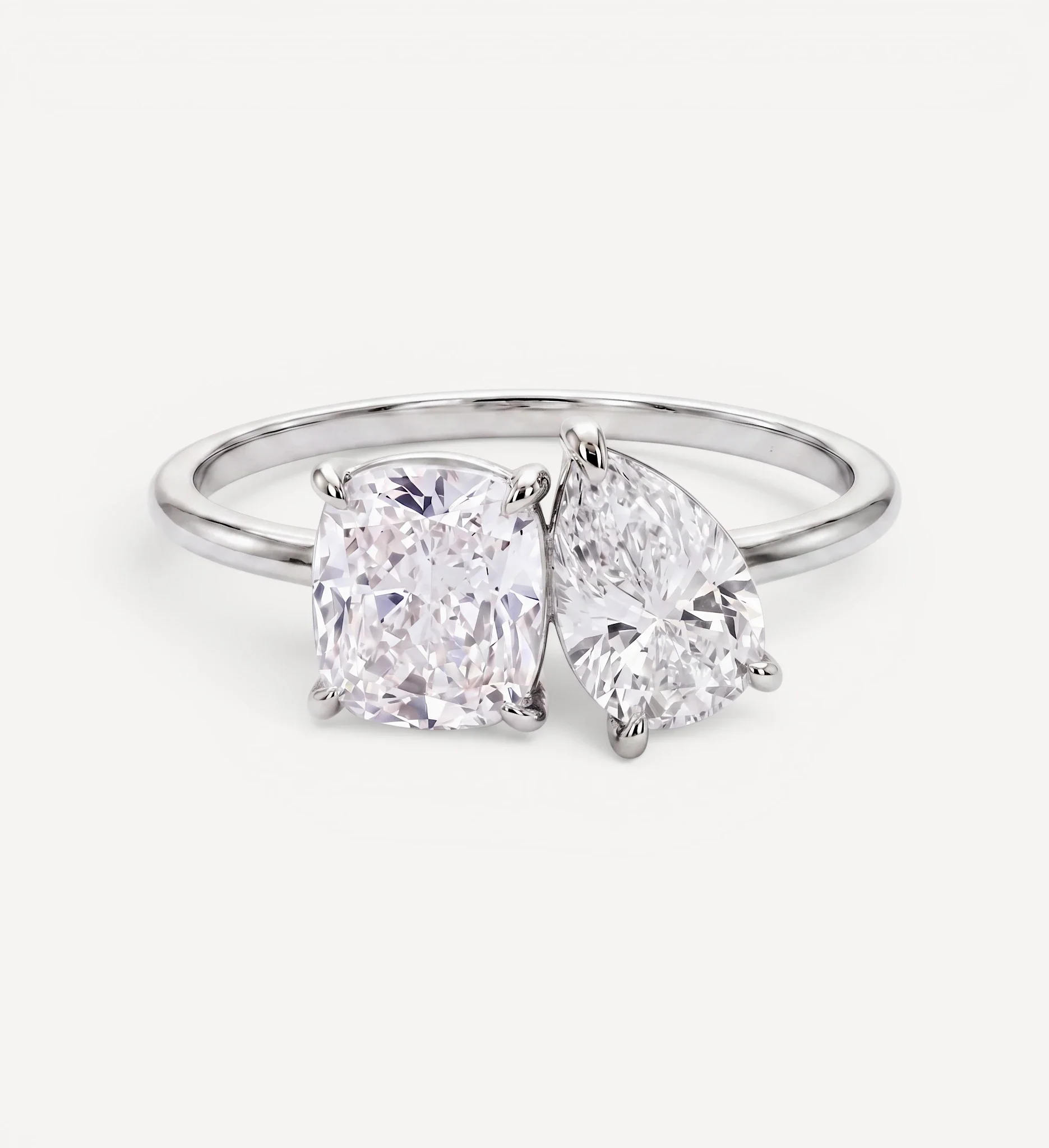 Toi et Moi | cushion & pear diamond - Image 7