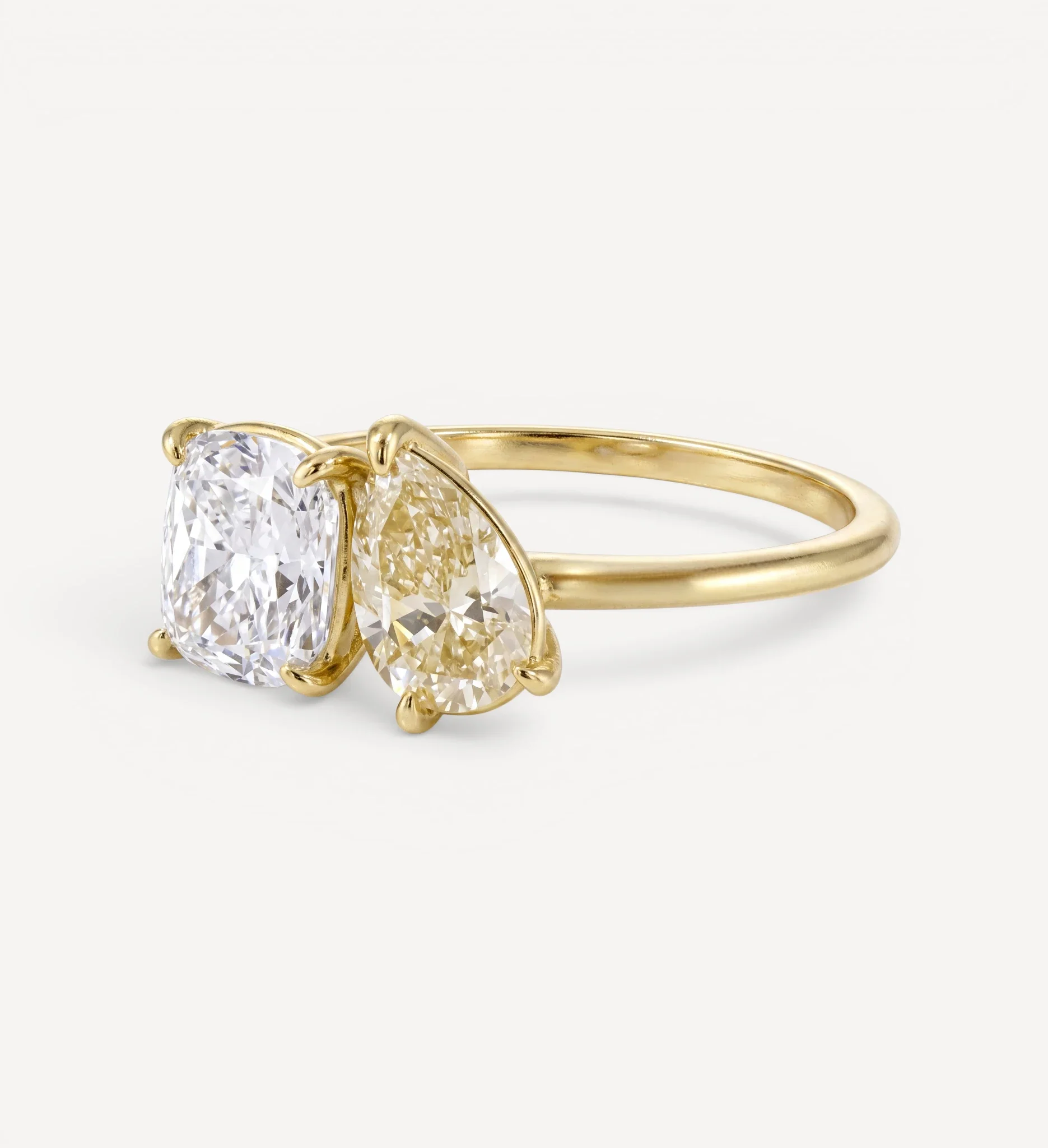 Toi et Moi | cushion & pear diamond - Image 4