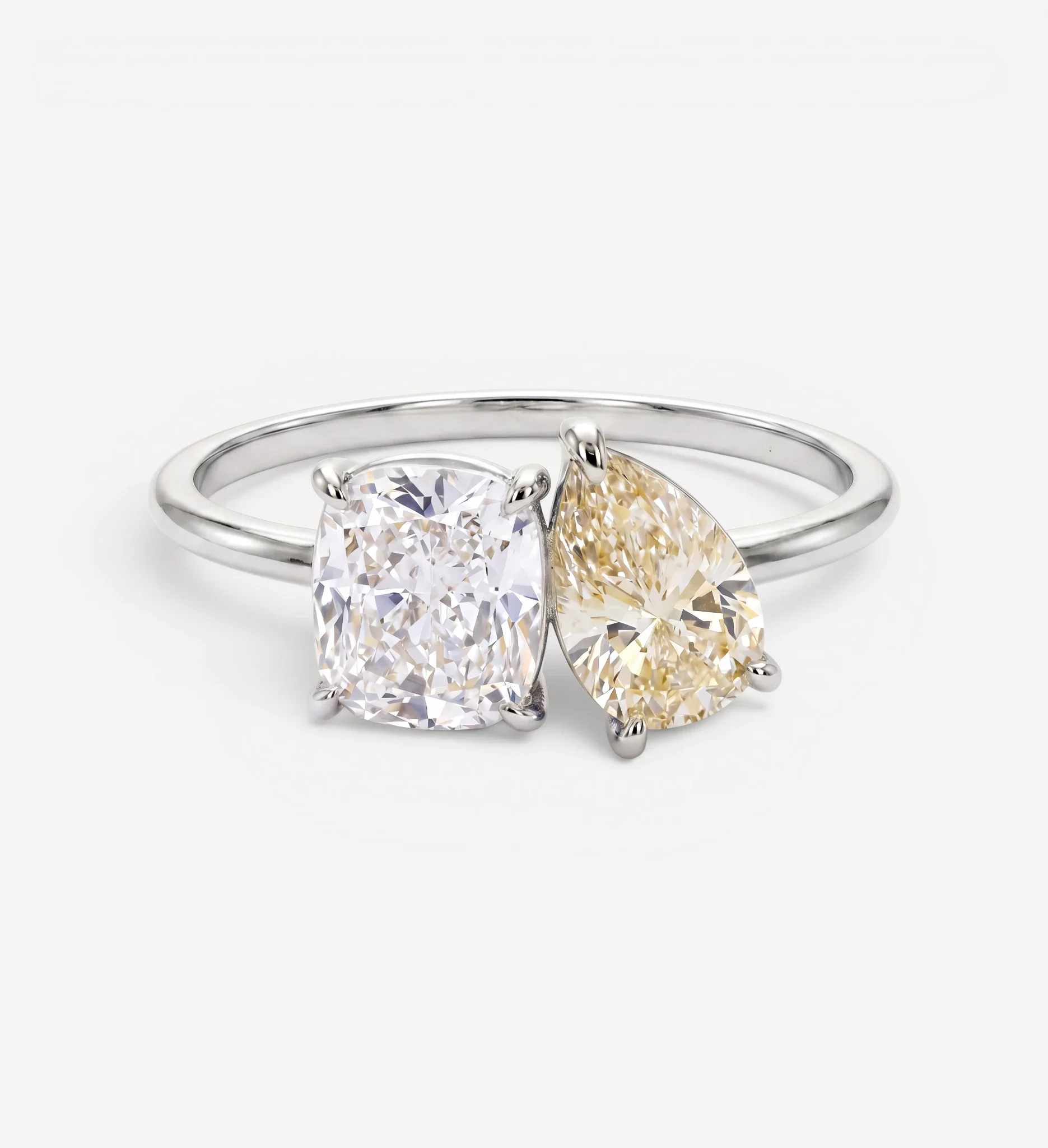 Toi et Moi | cushion & pear diamond - Image 7