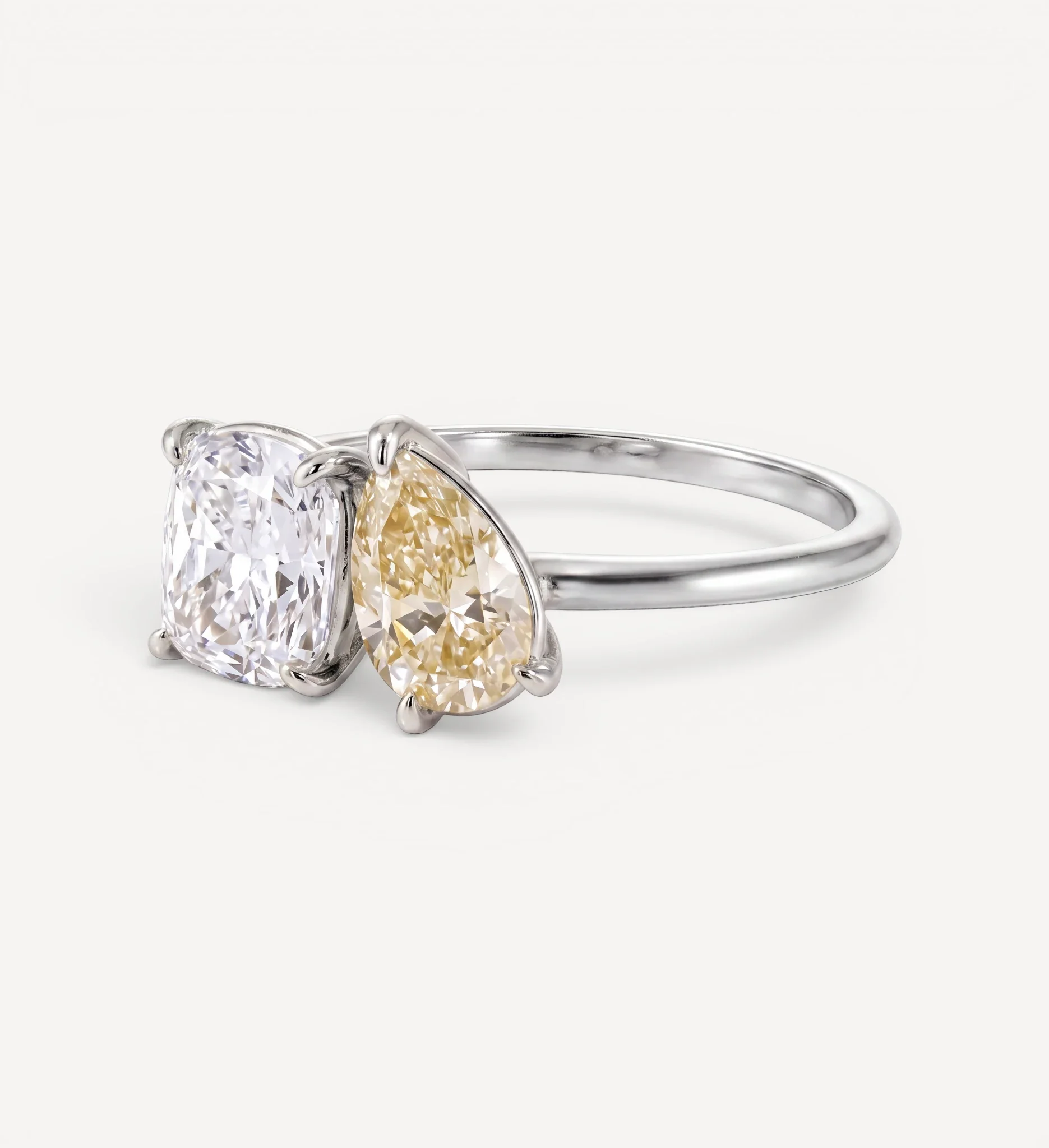 Toi et Moi | cushion & pear diamond - Image 8