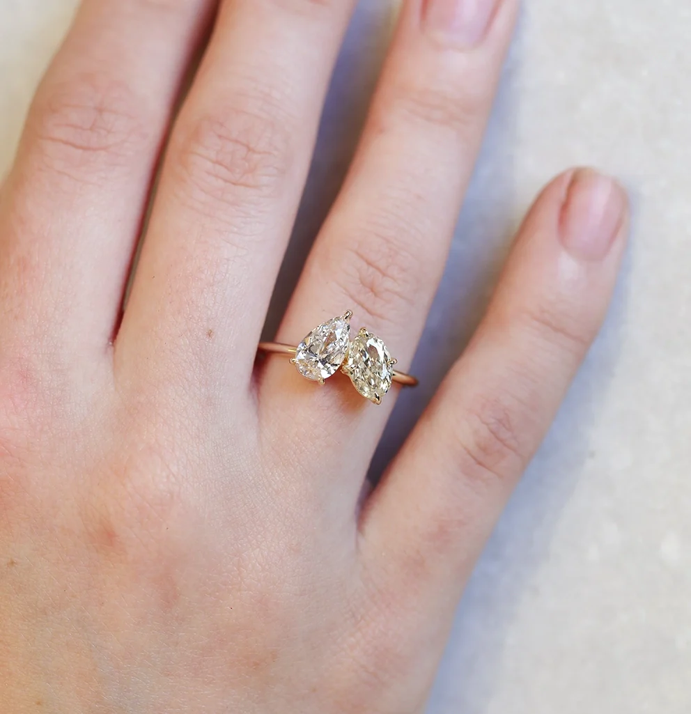 Toi et Moi | pear & oval diamond - Image 4