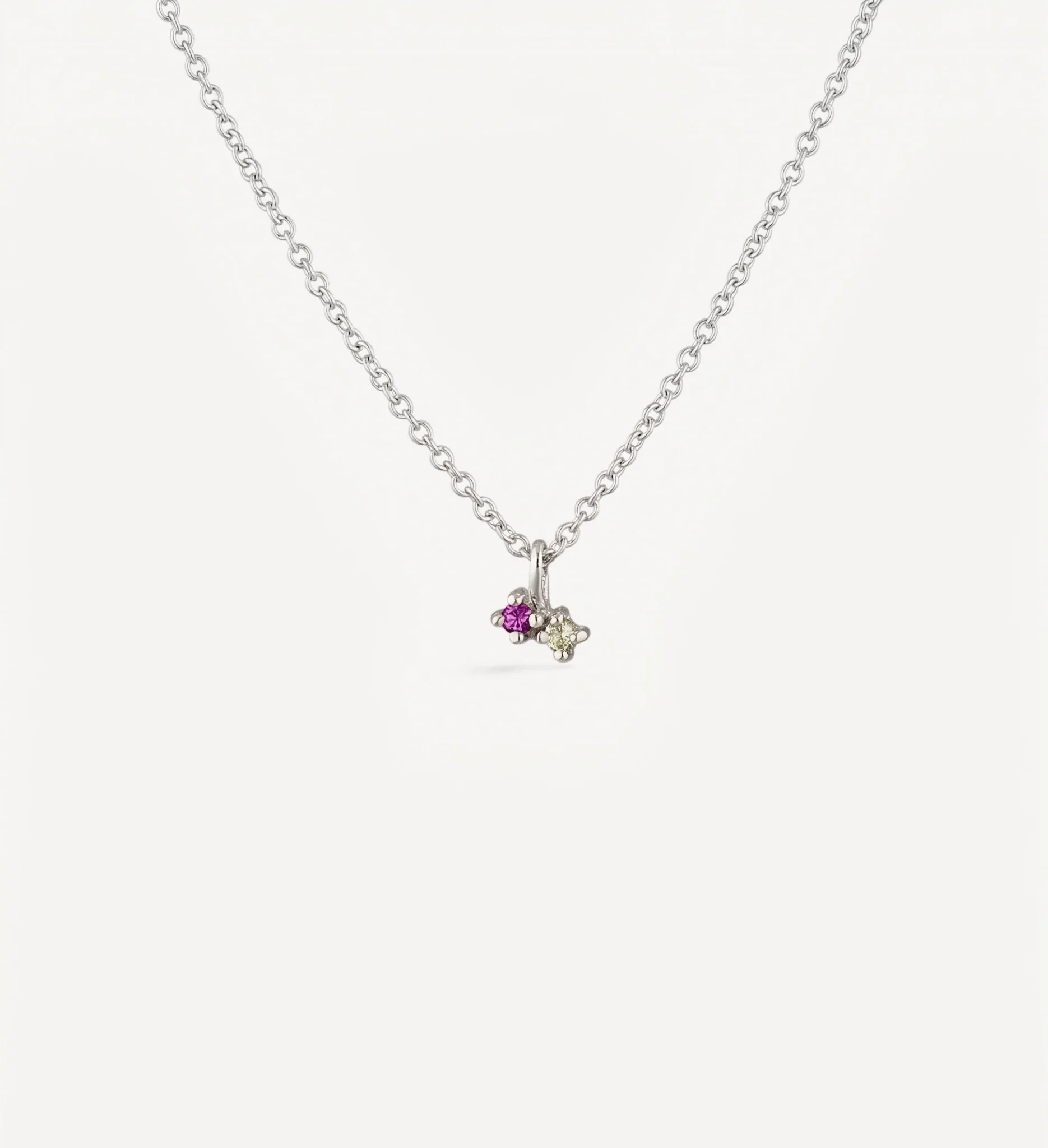 Twin Birthstone necklace - Image 4