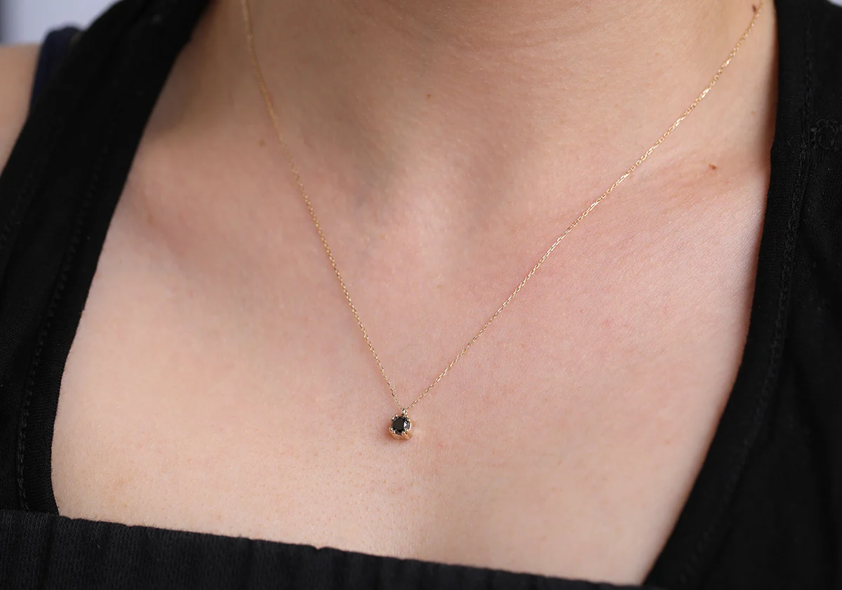 Venus necklace | black diamond - Image 2