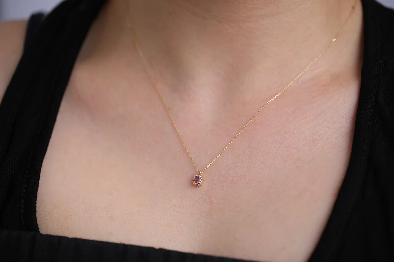 Venus necklace | pink sapphire - Image 2