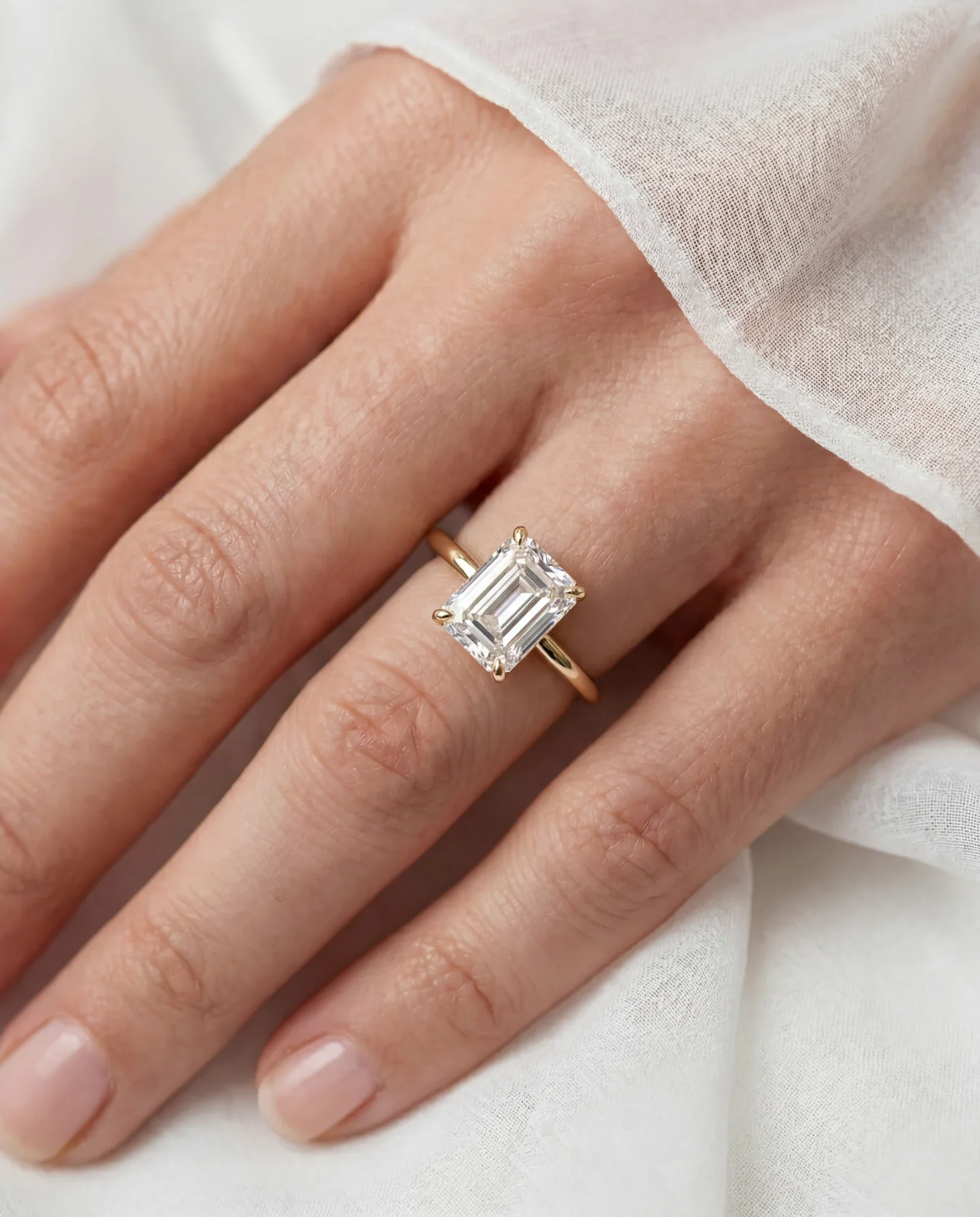Willa Diamond Solitaire | Emerald - Image 2