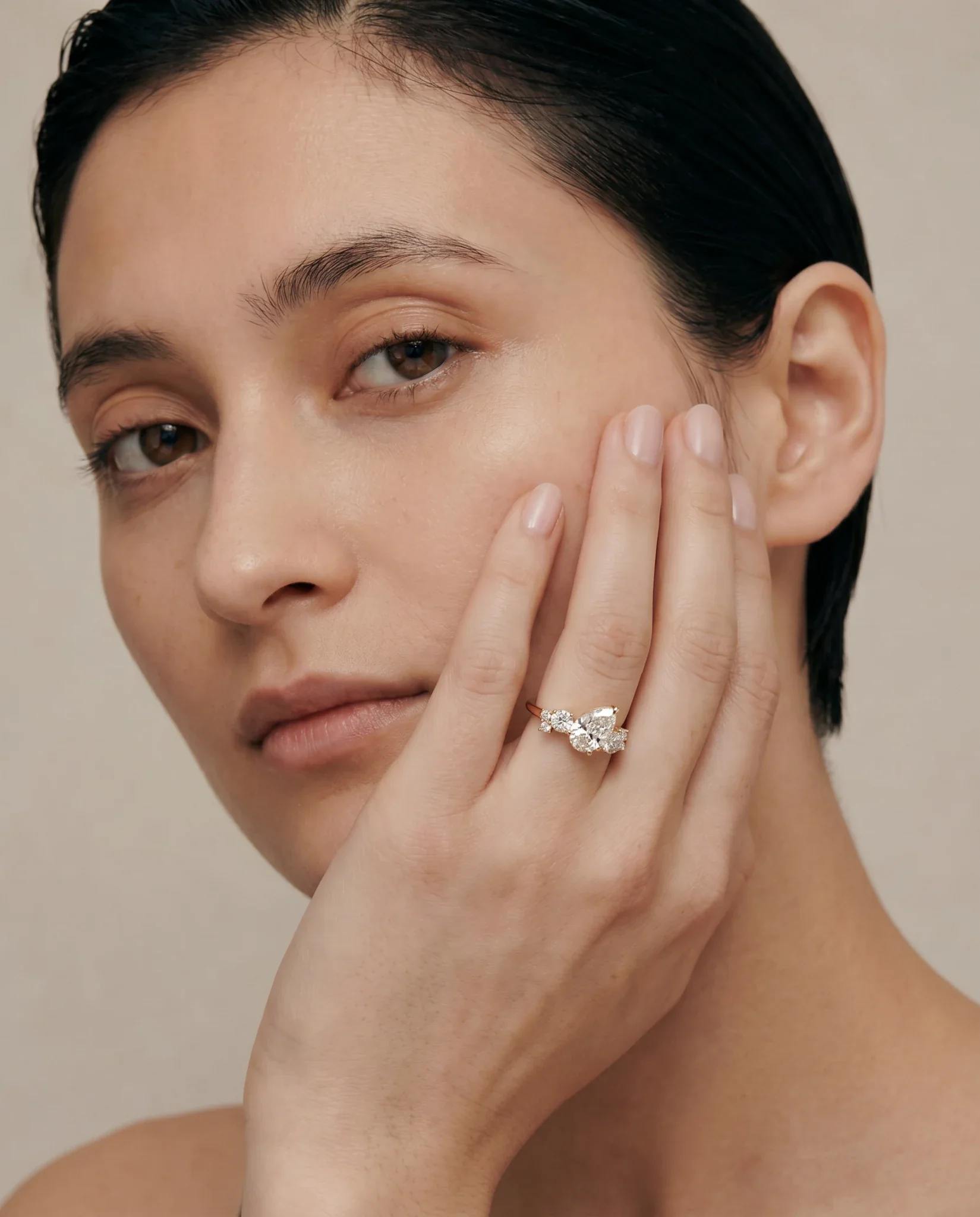Winifred Diamond Cluster | Pear - Image 3