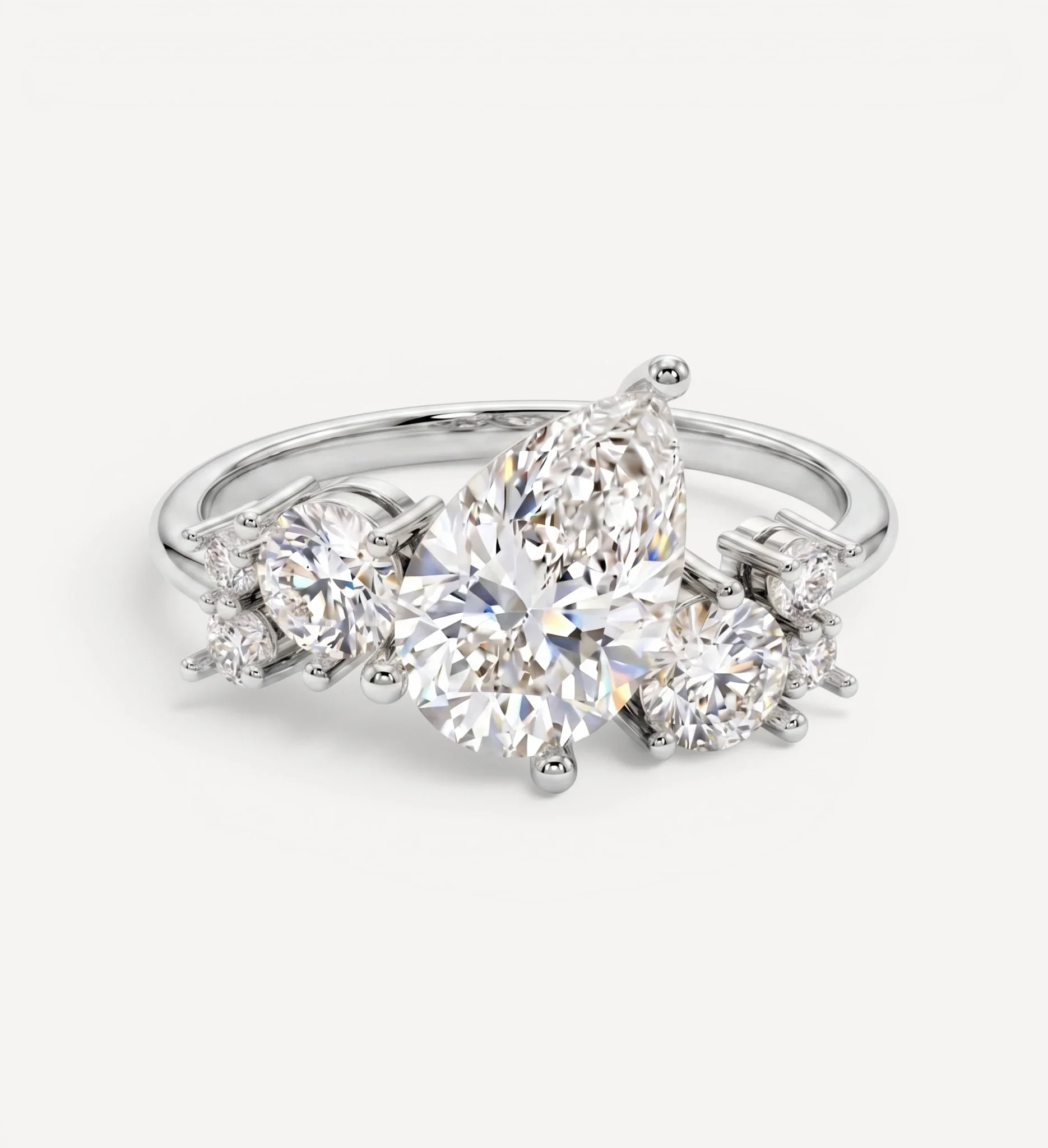 Winifred Diamond Cluster | Pear - Image 7