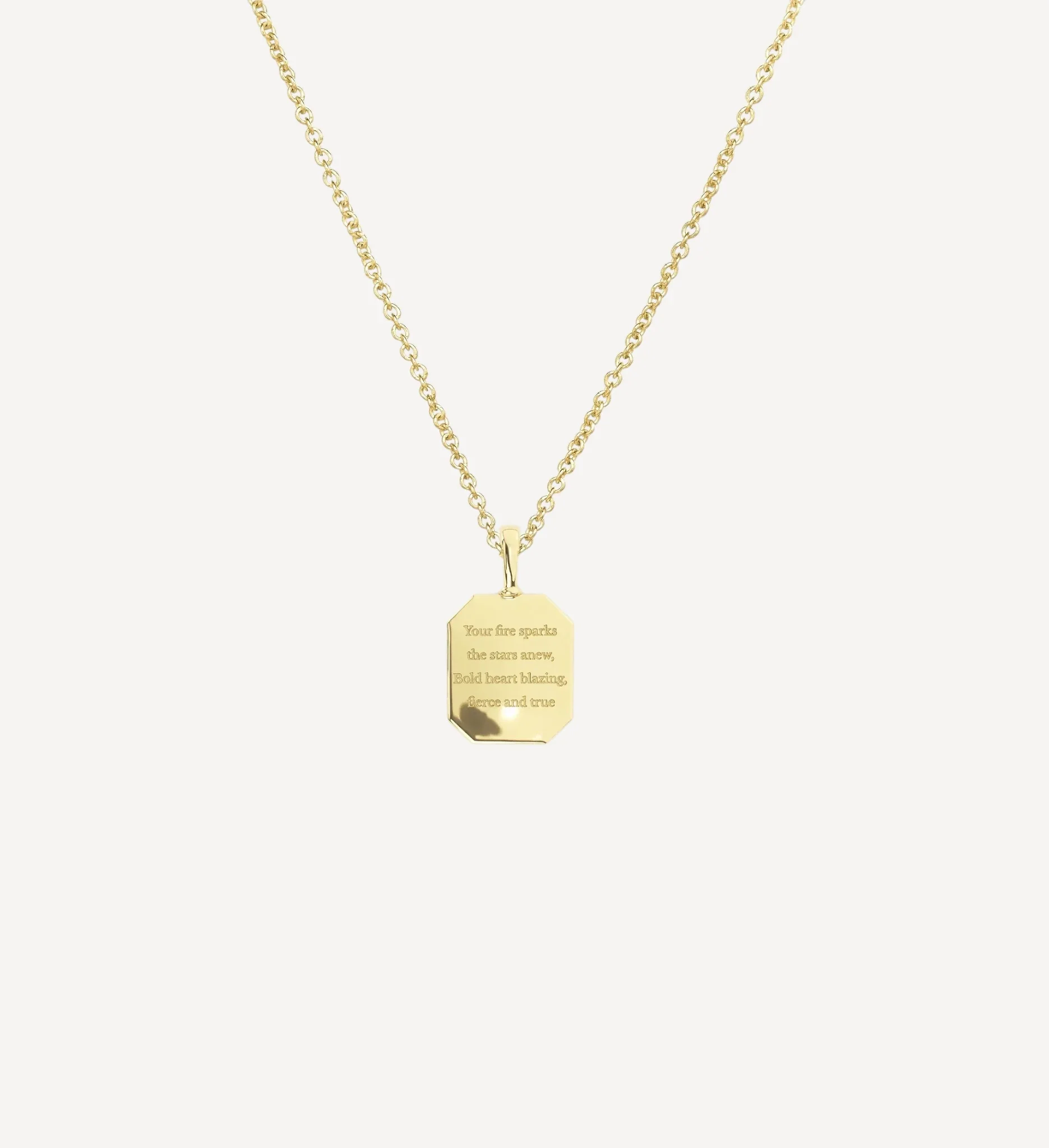 Zodiac Poem Necklace | Octagon - Image 4